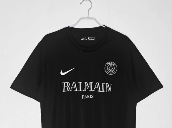 2021 Paris Black Training Shirt Short Sleeve Explosive Air Freight Package - Image 4