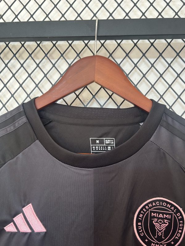 25/26 Miami Away Black Short Sleeve Football Jersey - Image 3