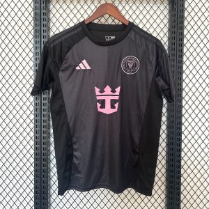 25/26 Miami Away Black Short Sleeve Football Jersey