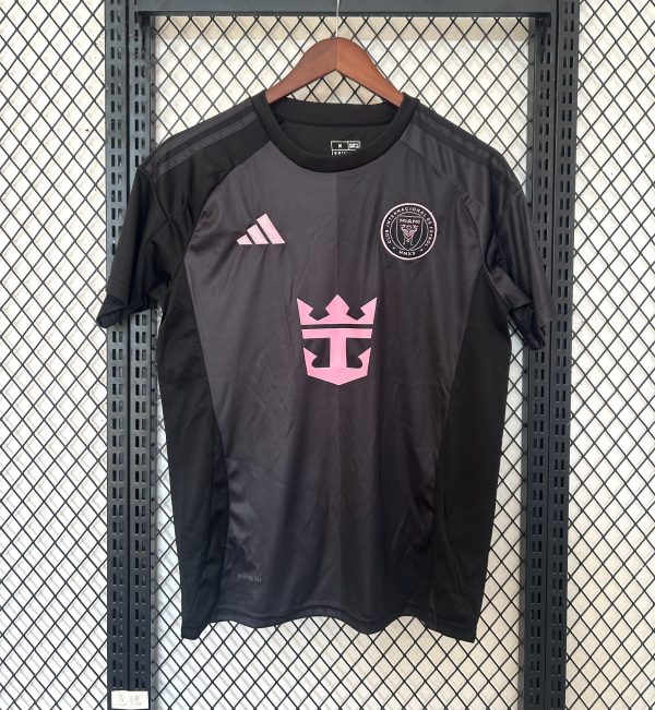 25/26 Miami Away Black Short Sleeve Football Jersey