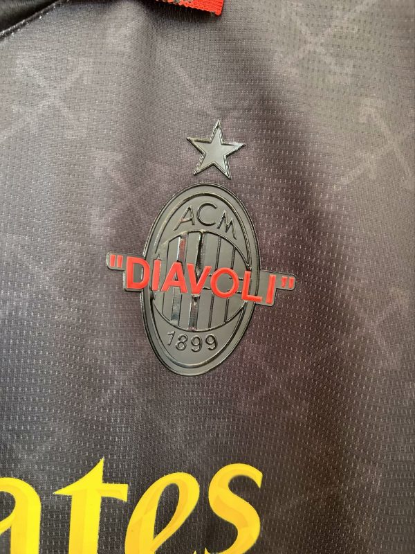 25/26 AC Milan Three Away Black Green Short Sleeve Soccer Jersey - Image 7
