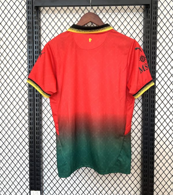 25/26 AC Milan Three Guests Red and Green Short Sleeve Soccer Jersey - Image 2