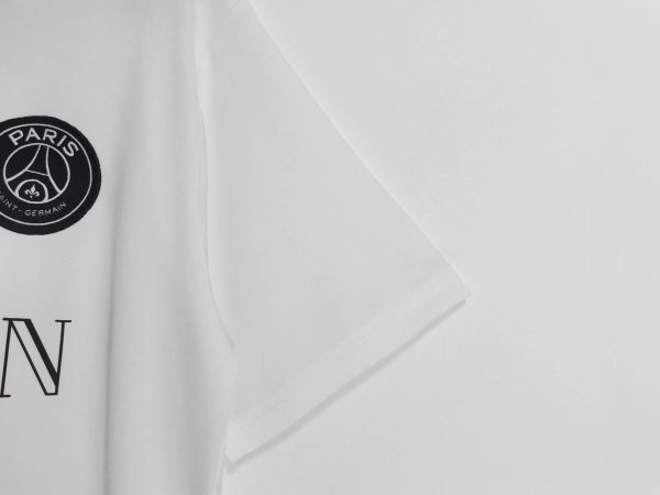 2021 Paris White Training Short Sleeve Soccer Jersey - Image 6