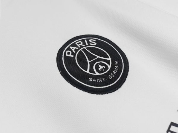 2021 Paris White Training Short Sleeve Soccer Jersey - Image 4