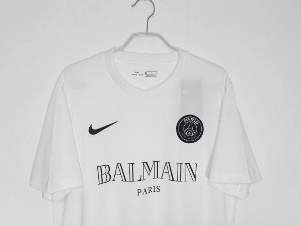 2021 Paris White Training Short Sleeve Soccer Jersey - Image 2