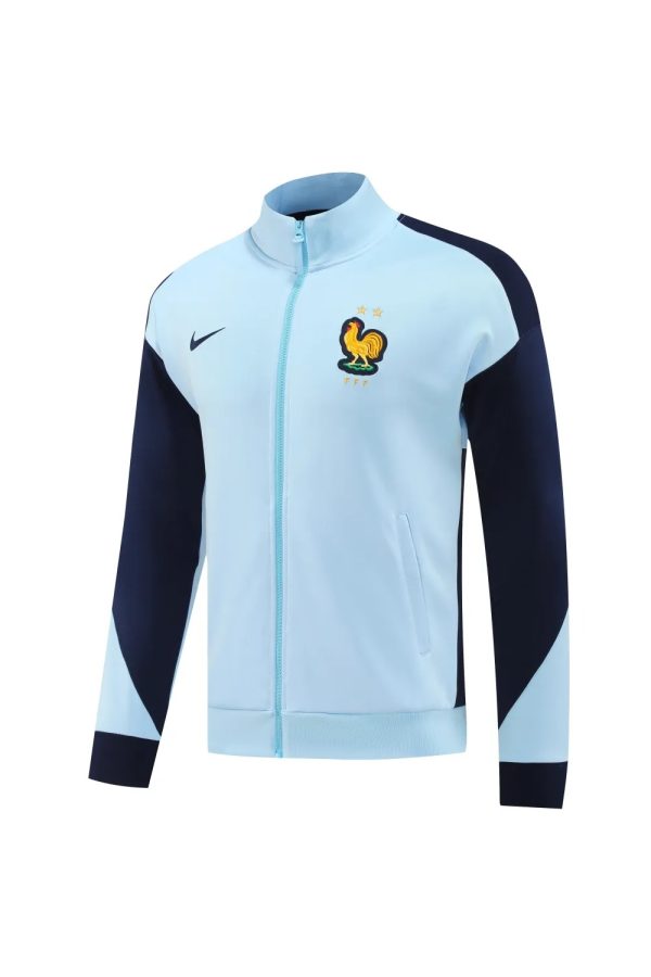 2024 France Blue Jacket Tracksuit 2024法国夹克训练服 - Image 3