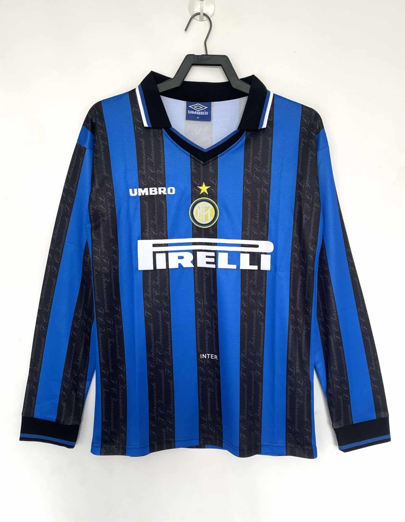 97-98 Inter Milan Home Retro Long Sleeve Jersey