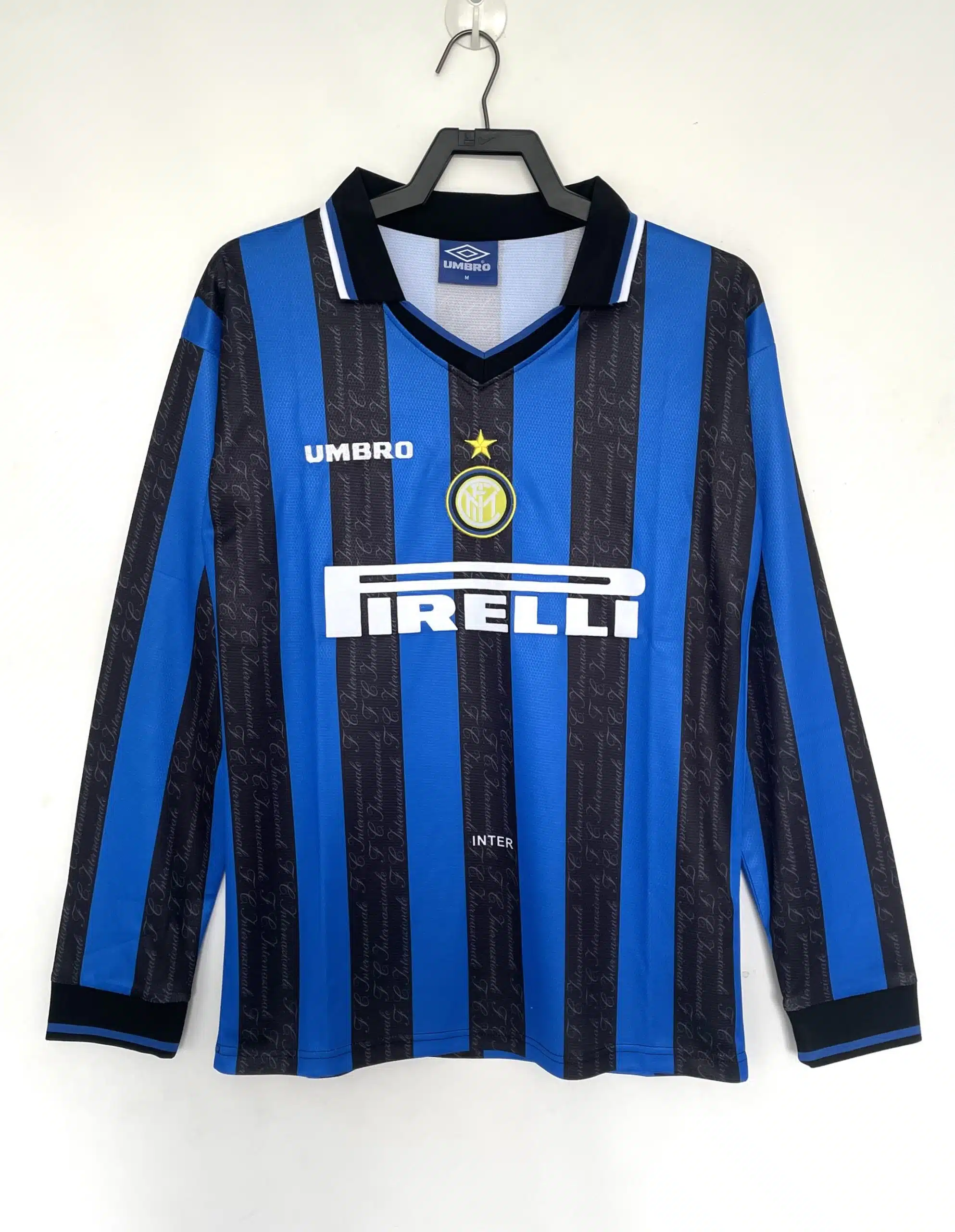 97-98 Inter Milan Home Retro Long Sleeve Jersey/ 97-98国米主场长袖