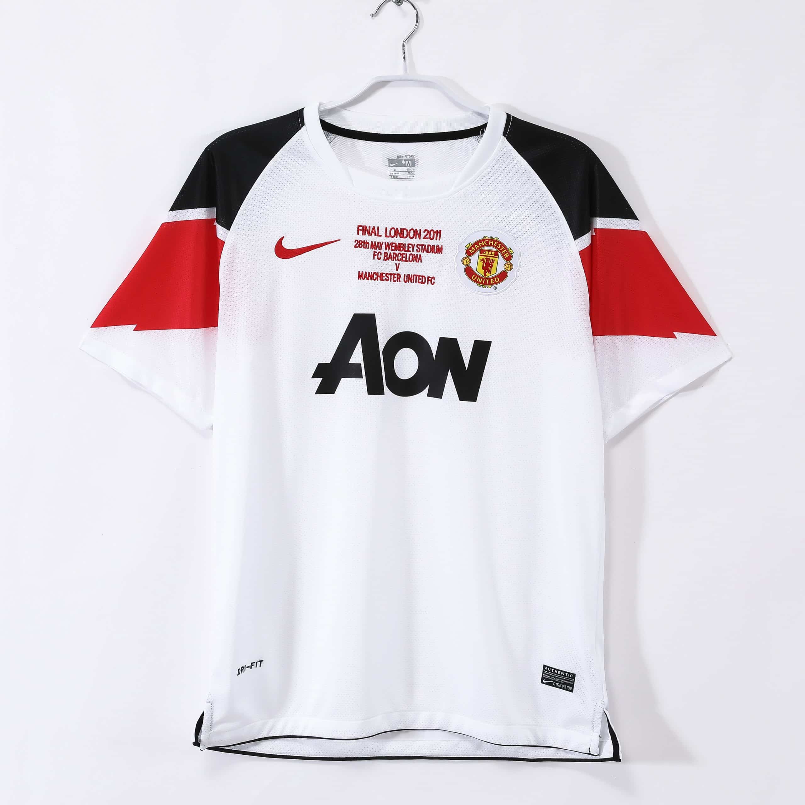 10-11 Manchester United Away Champions League Retro Jersey