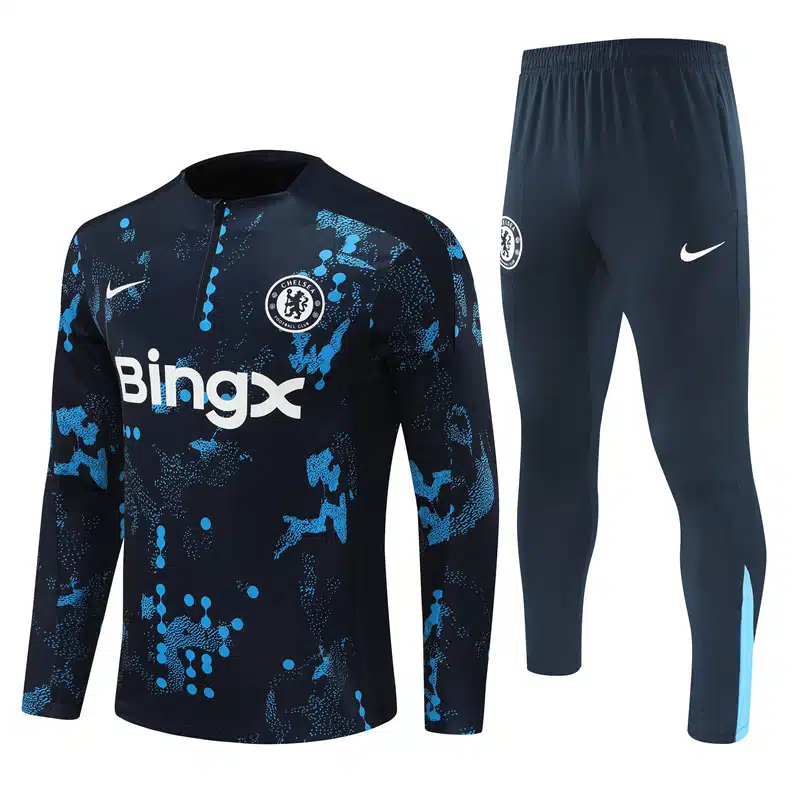 24-25 Chelsea Royal Blue Training Suit/24-25切尔西半拉训练服