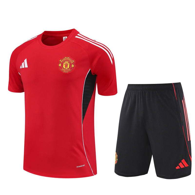 25-26 Manchester United Short Sleeve Training Suit