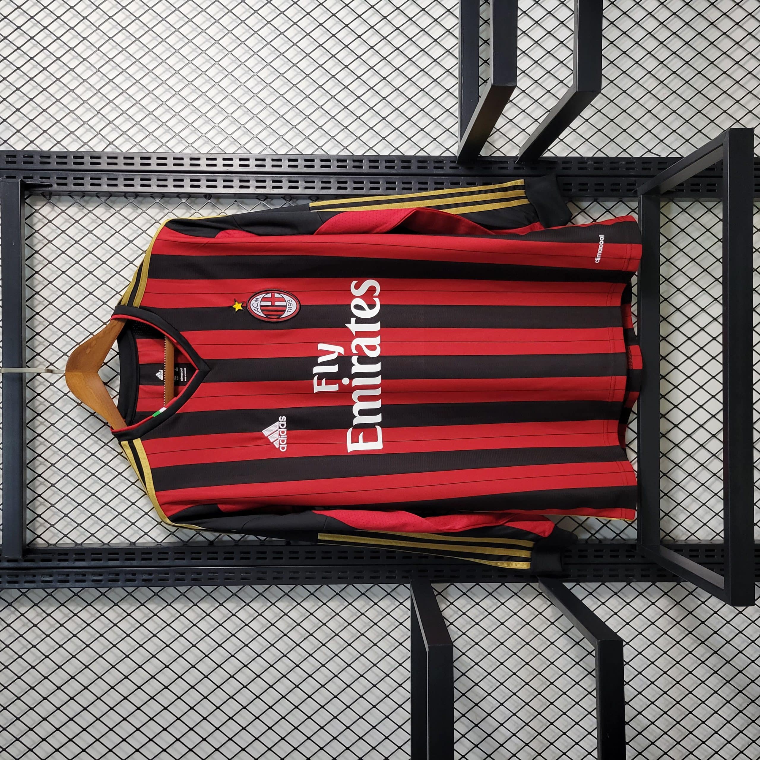 2013-14 AC Milan Home Retro Long Sleeve Fans Jersey
