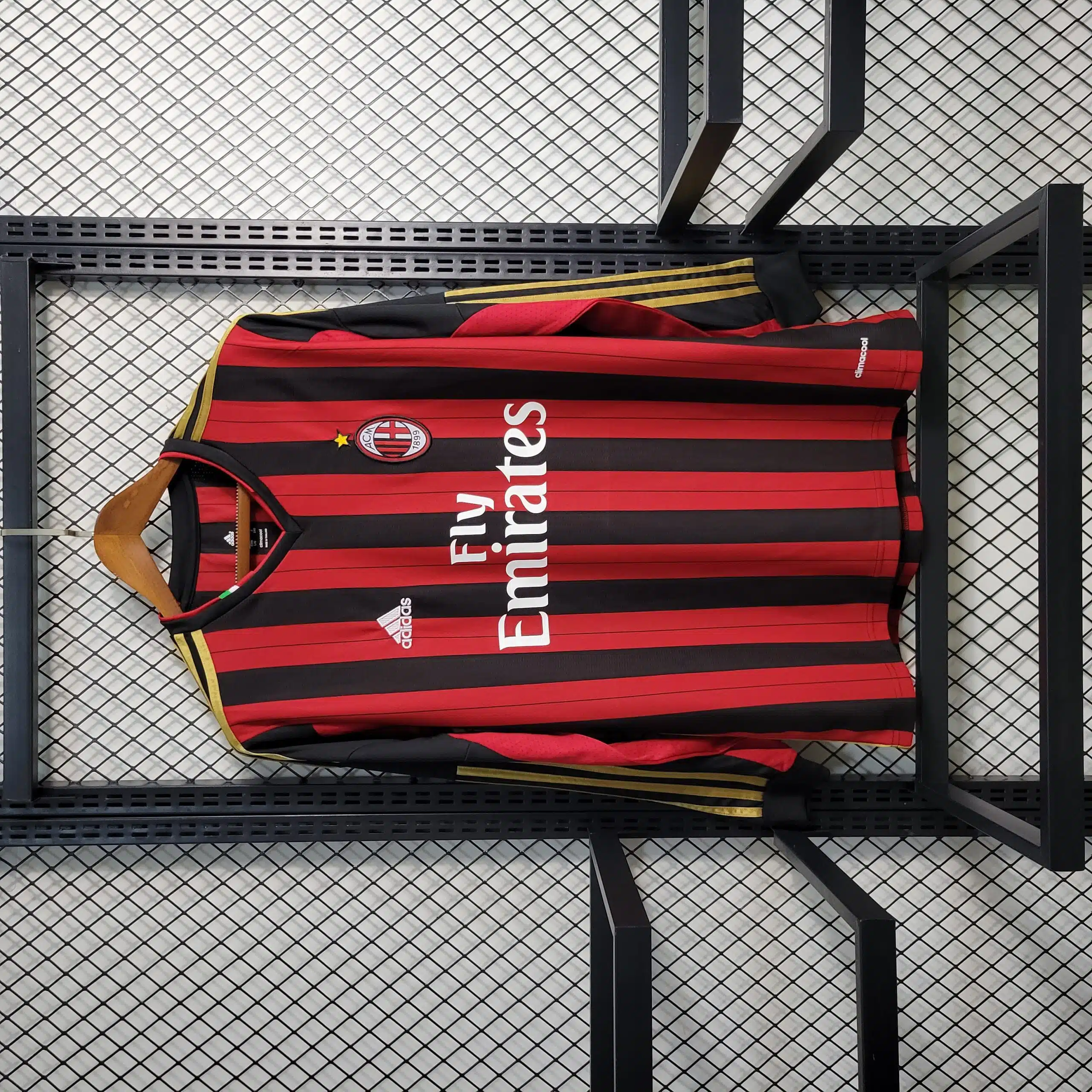 2013-14 AC Milan Home Retro Long Sleeve Fans Jersey