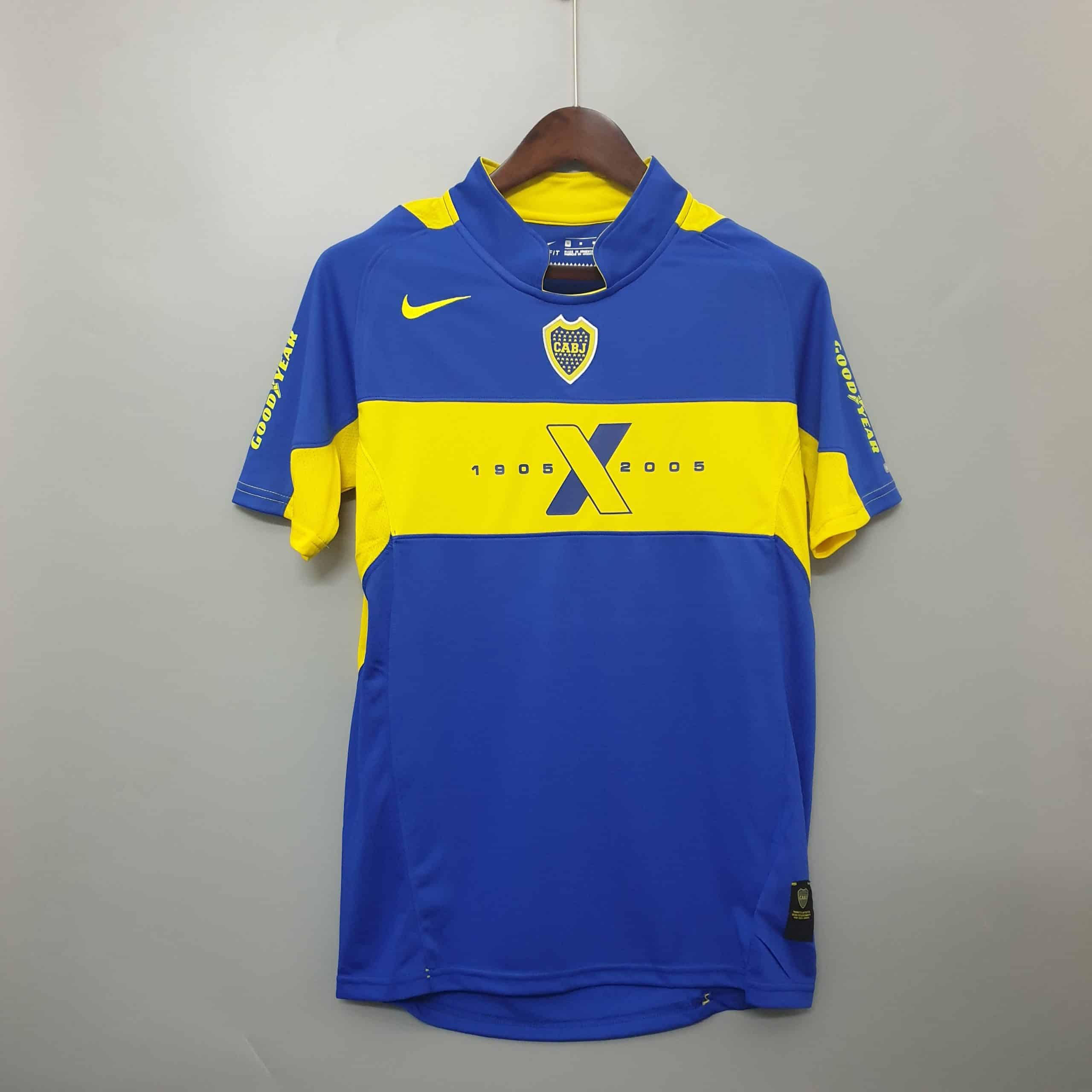 2005 Boca Juniors Home Retro Jersey