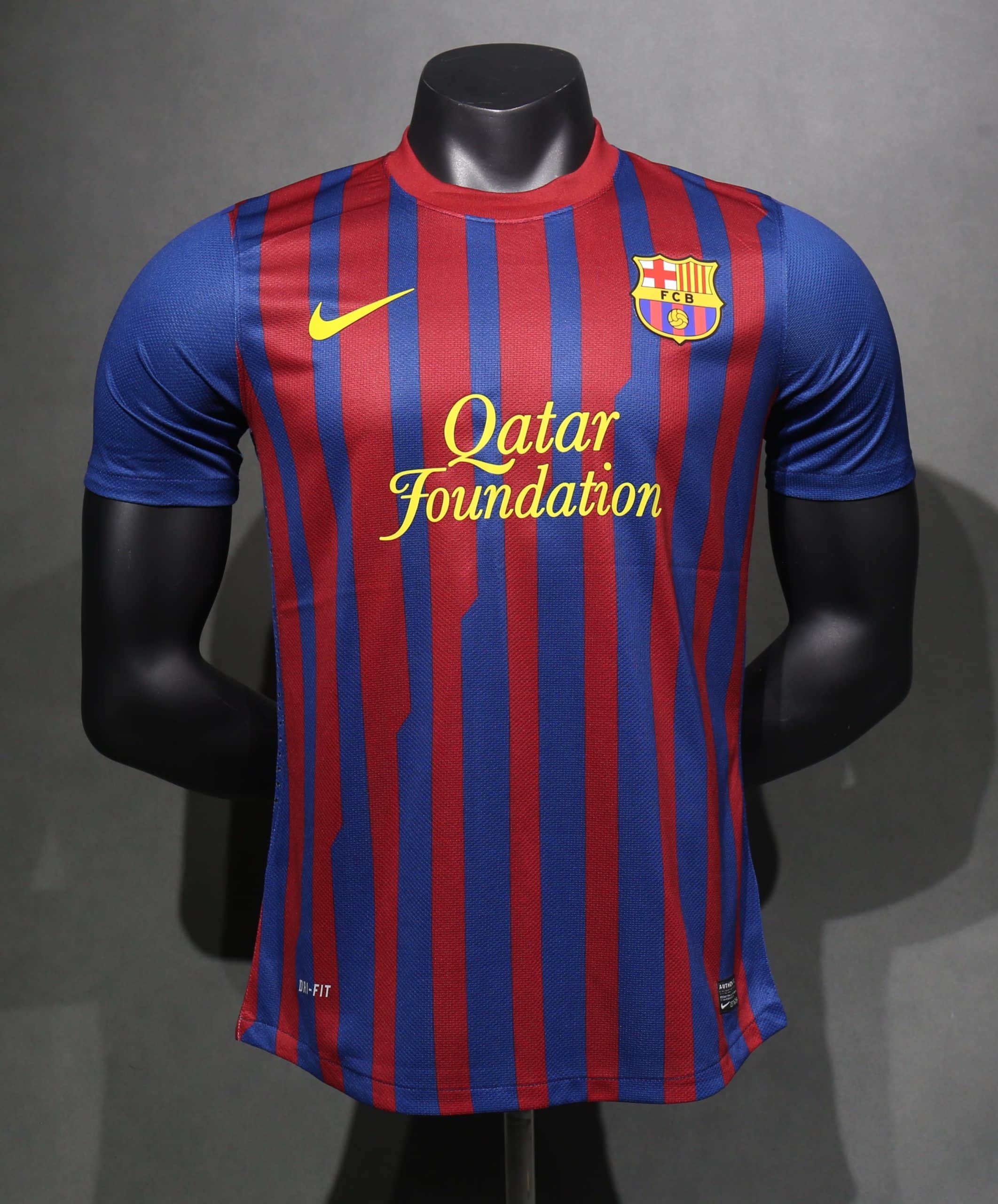 11-12 Barcelona Home Player Long Sleeve Retro Jersey/11-12巴萨主场球员长袖