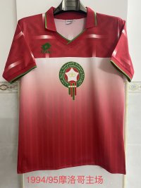94-95 Morocco Home Red Retro Jersey
