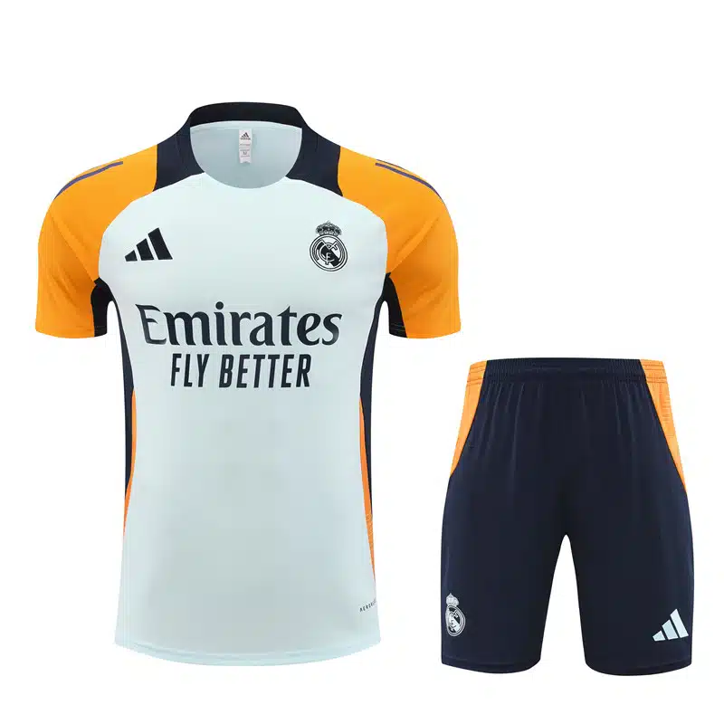 24-25 Real Madrid Light Blue Short Sleeve Training Suit/ 24-25 皇马浅蓝色短袖训练服