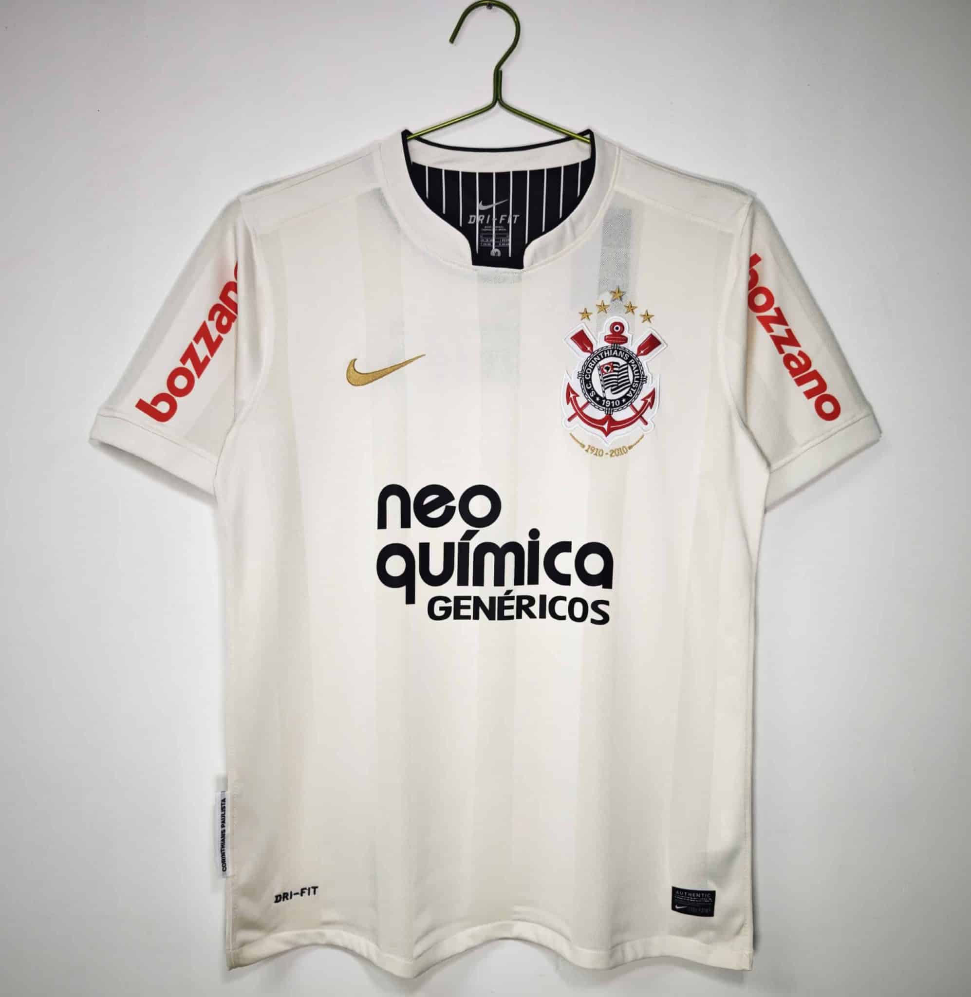 2012 Corinthians Home White Retro Jersey