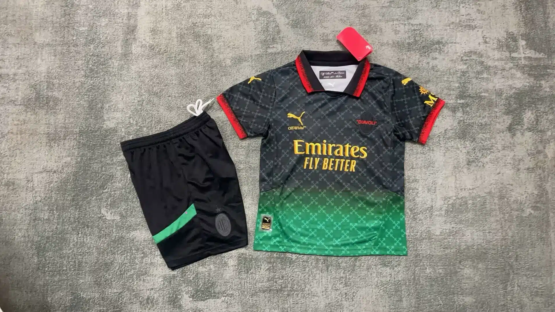 24-25 AC Milan Off White Kids Kit/24-25 AC米兰Off White童装