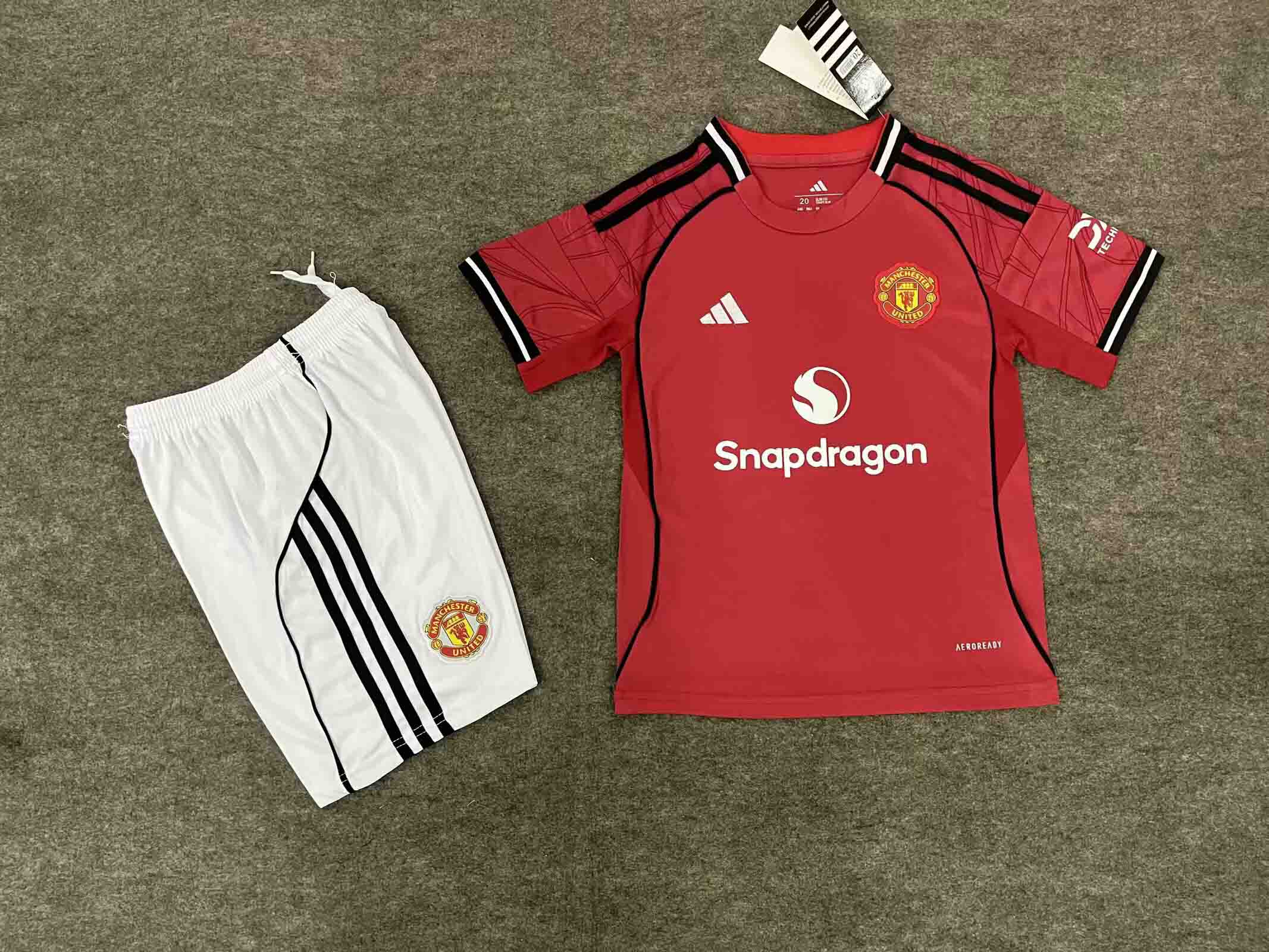 25-26 Manchester United Home Kids Kit/25-26 曼联主场童装