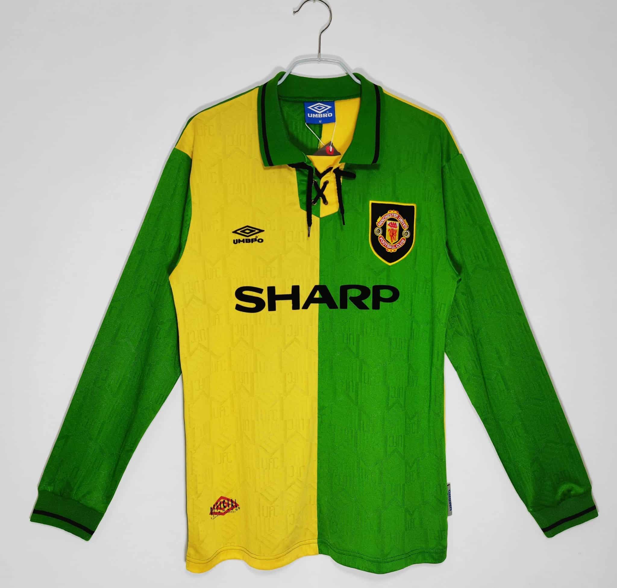 1992-1993 Manchester United Away Long Sleeve Retro Jersey