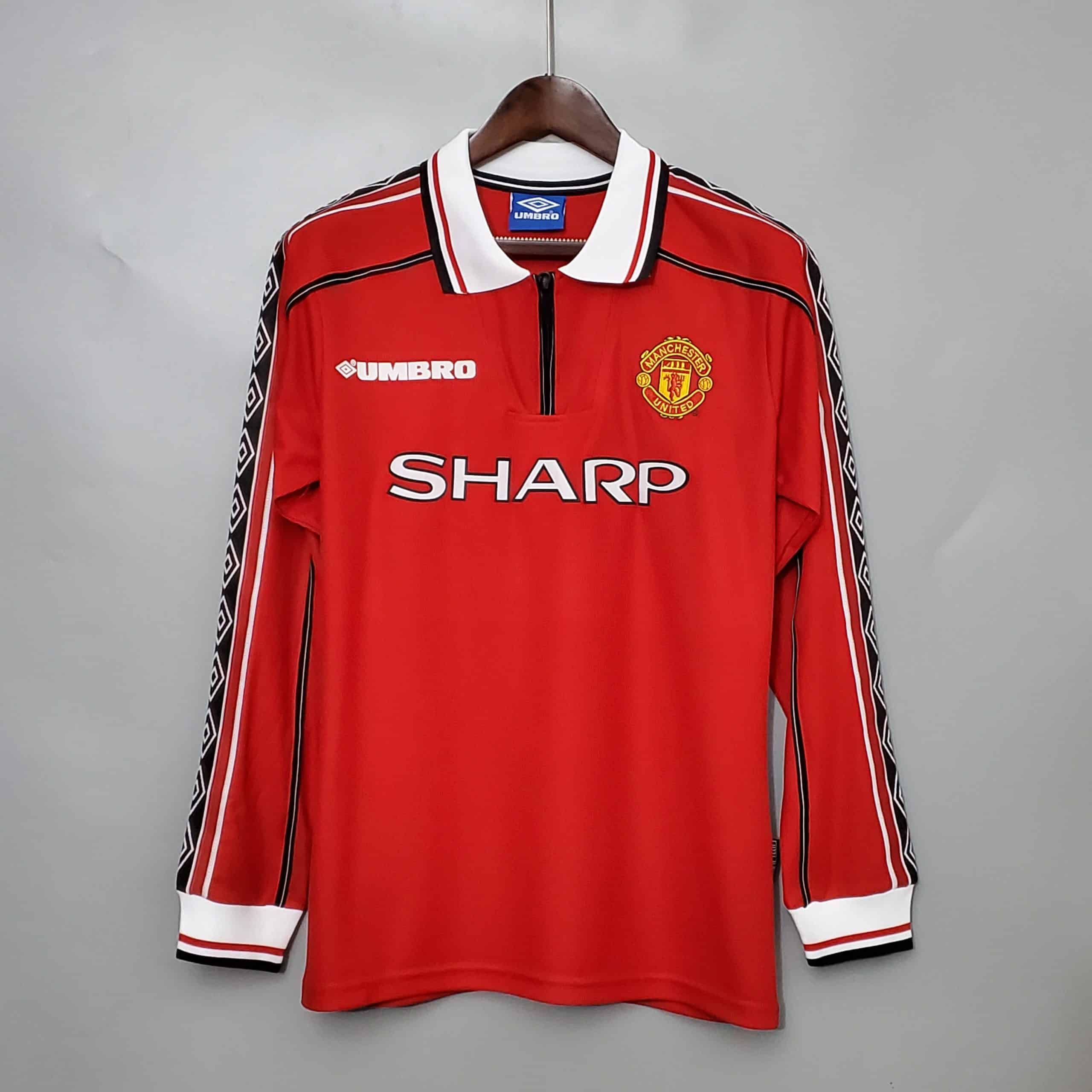 98-99 Manchester United Home Long Sleeve Retro Jersey