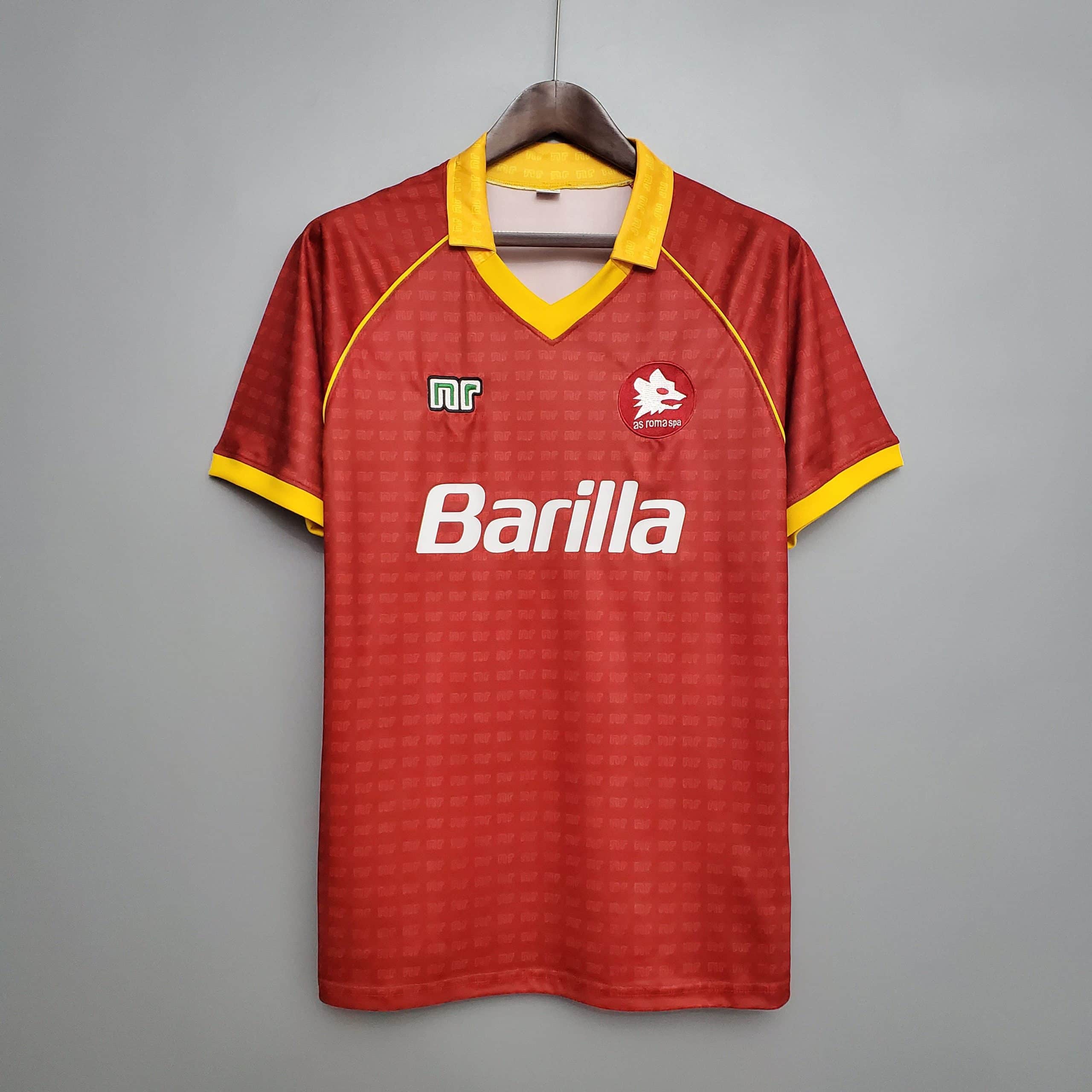 90-91 Roma Home Retro Jersey