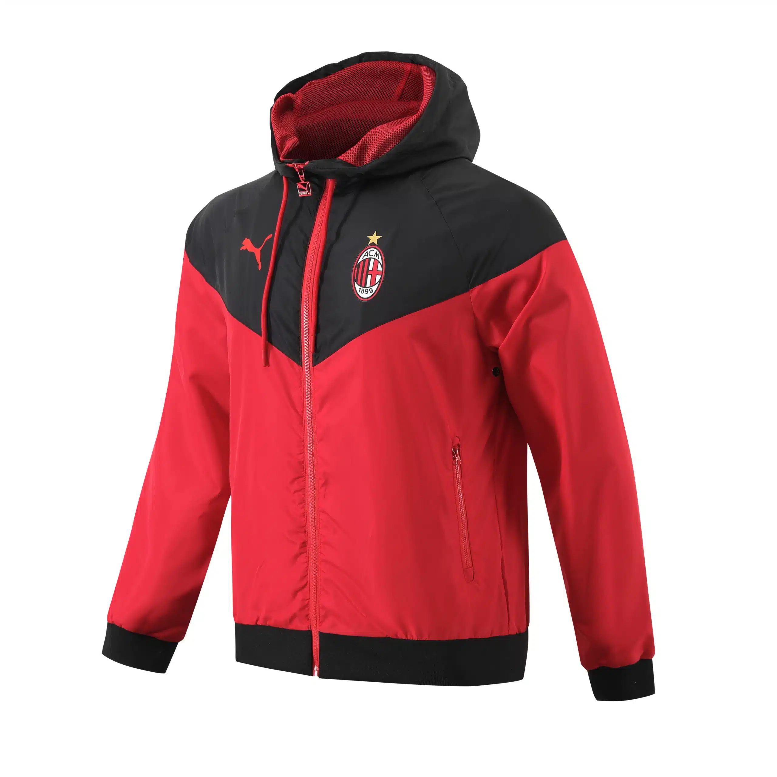 2023 AC Milan Player Hooded Windbreaker