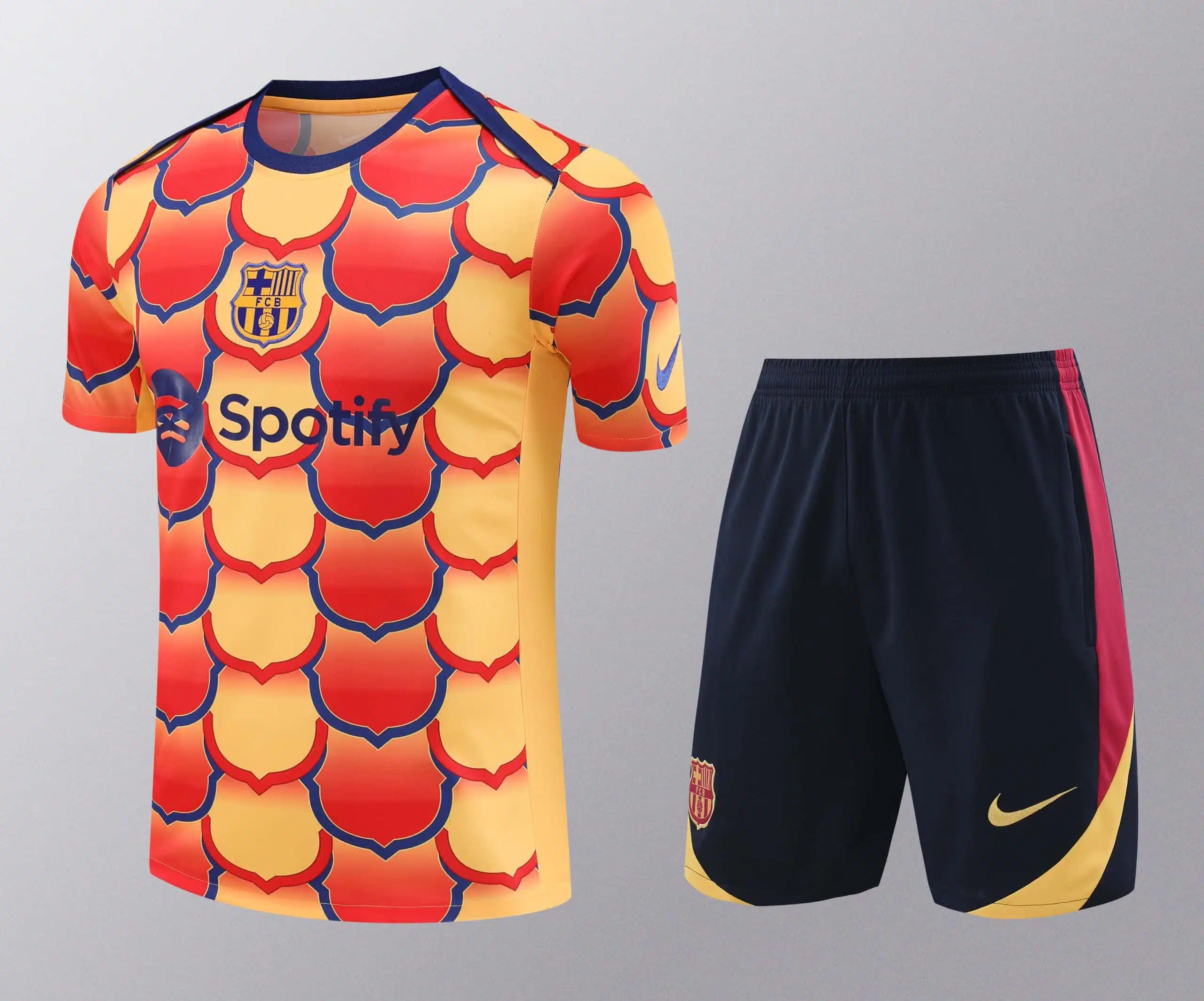 24-25 Barcelona Training Short Sleeve Training Suit/24-25巴萨短袖训练服