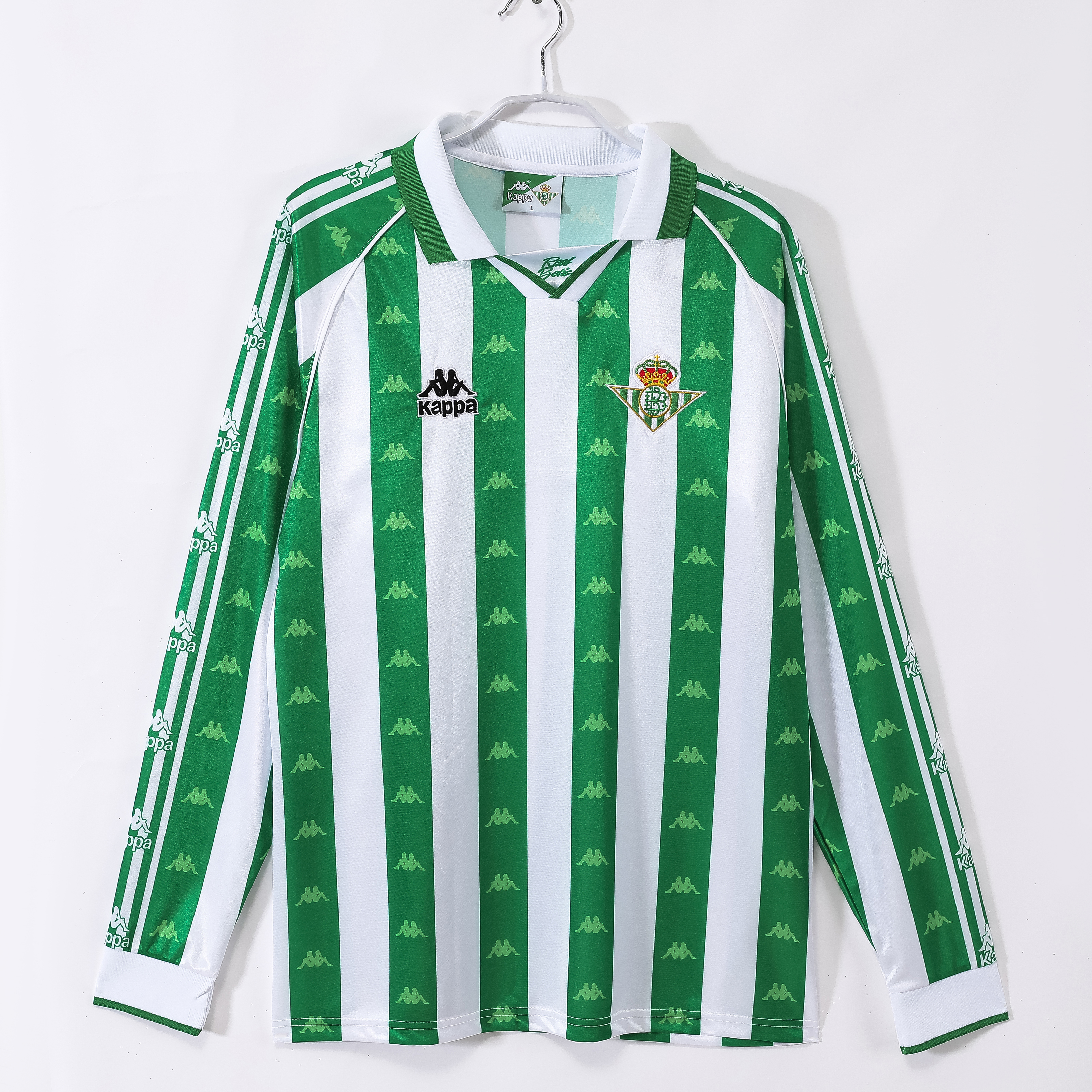 95-97 Real Betis Home Long Sleeve Retro Jersey/95-97贝蒂斯主场长袖