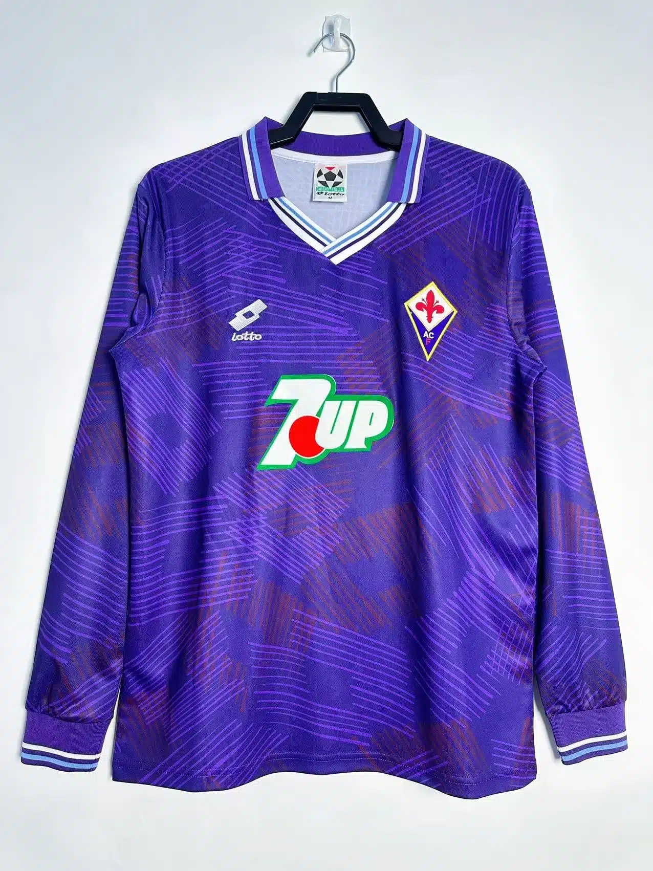 92-93 Fiorentina Home Long Sleeve Retro Jersey/92-93佛罗伦萨主场长袖
