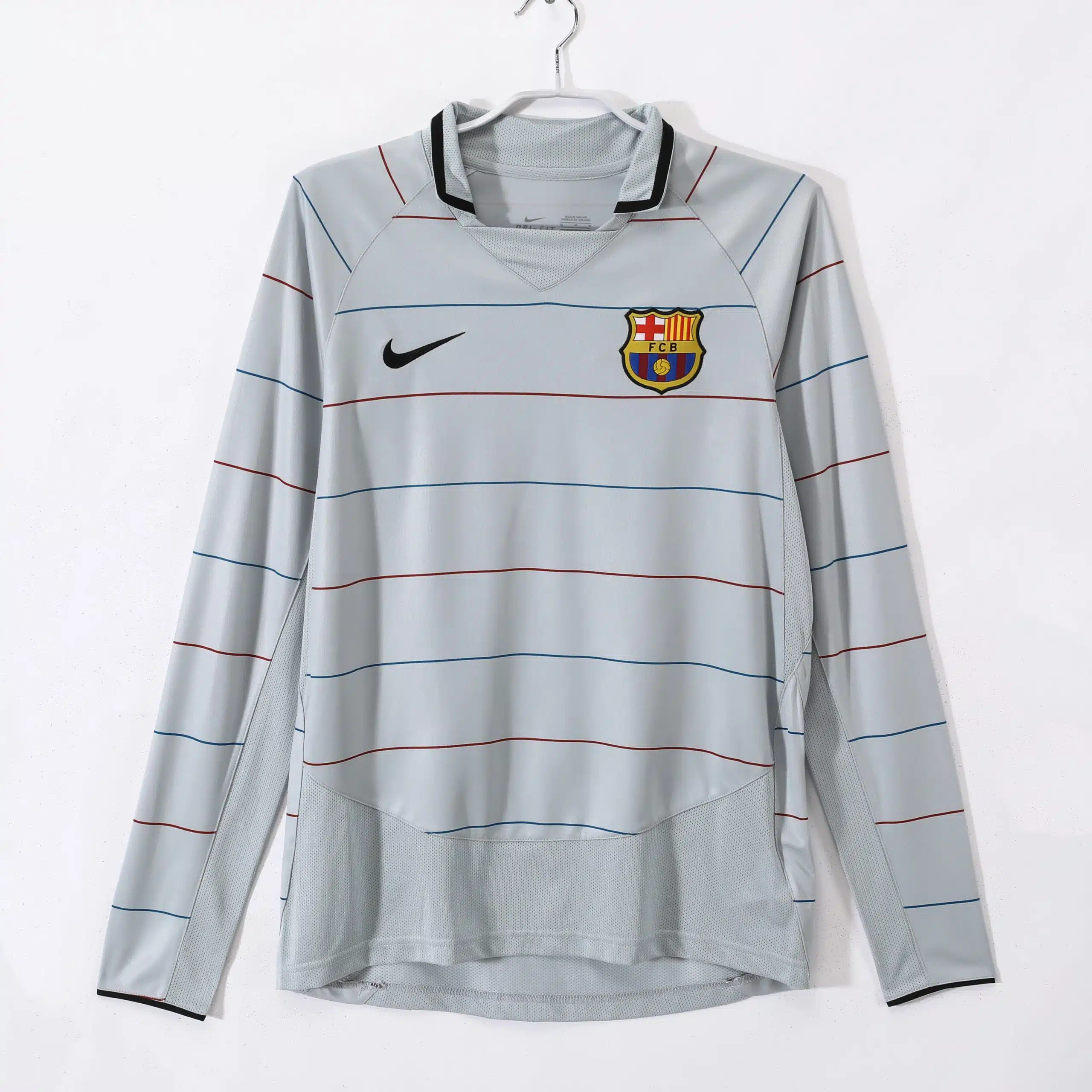 03-04 Barcelona Away long sleeve Retro Jersey