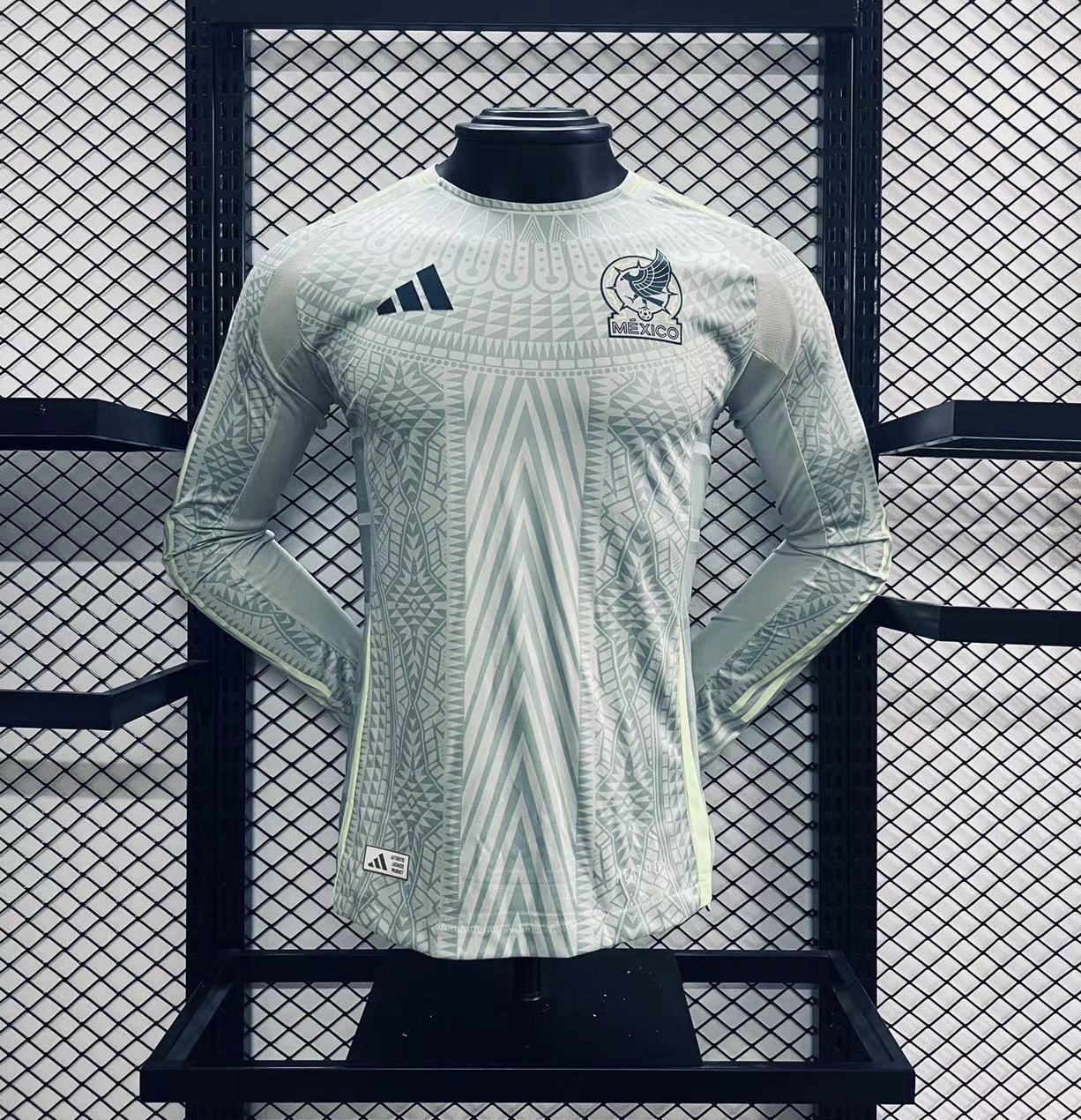 2024 Mexico Away Player  Long Sleeve Jersey/ 2024 墨西哥客场球员长袖
