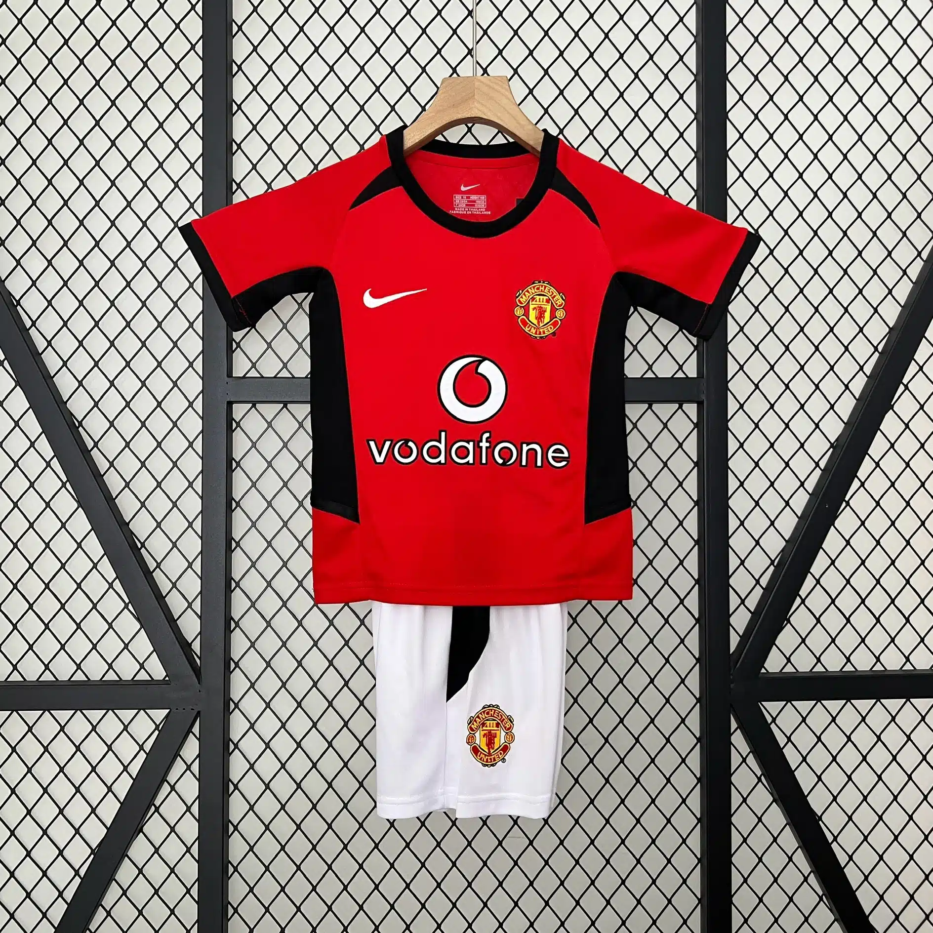 Retro 02-04 Manchester United  Home Kids Kit/ 02-04曼联主场童装