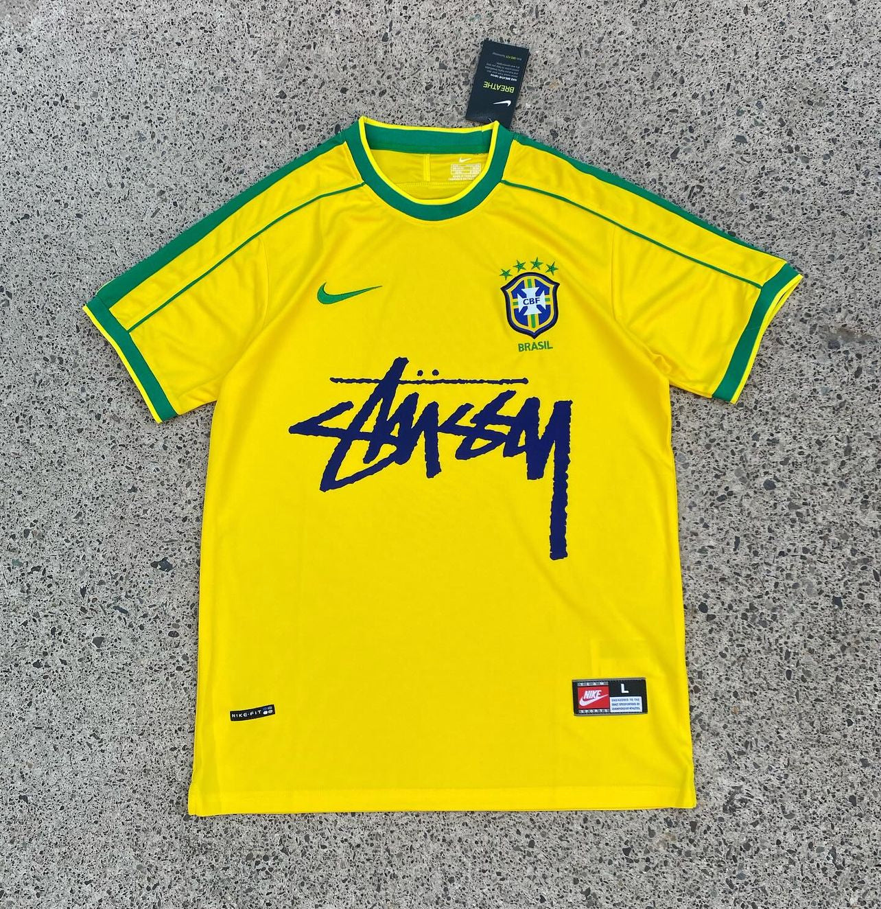 1998 Brazil X Stüssy Retro Jersey/1998 巴西主场