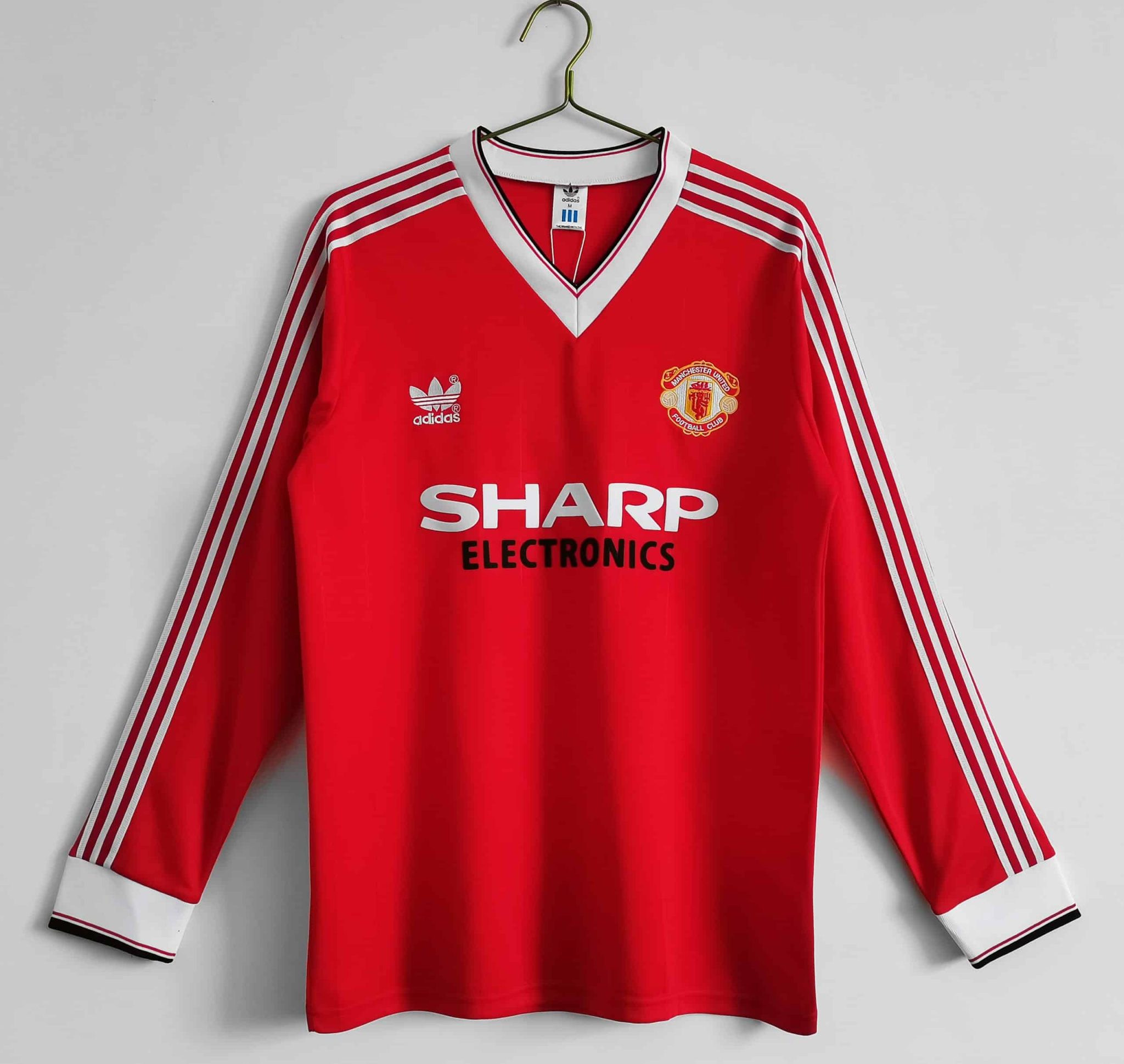 1983 Manchester United Home Long Sleeve Retro Jersey