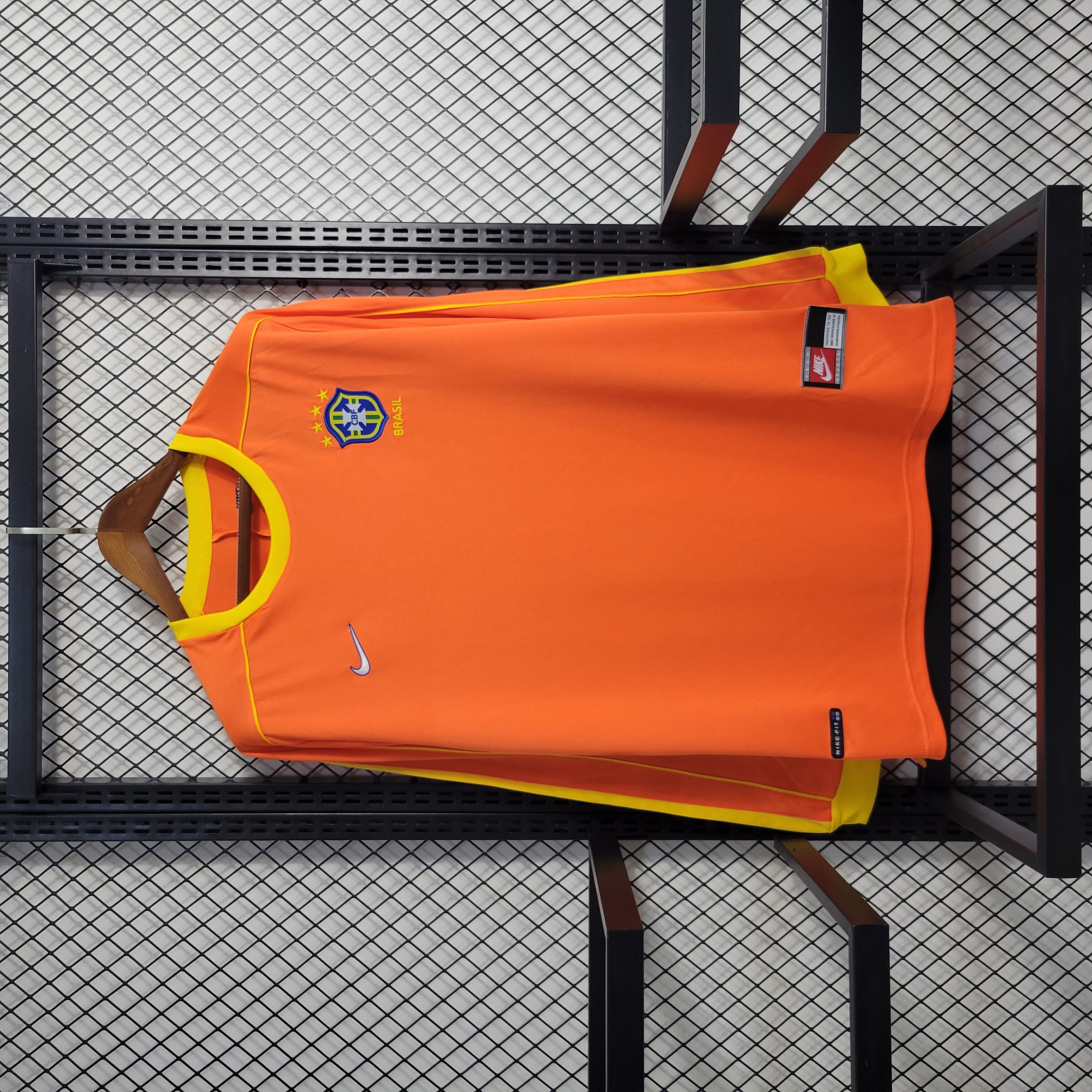 1998 Brazil Goal Keeper Long Sleeve Retro Jersey