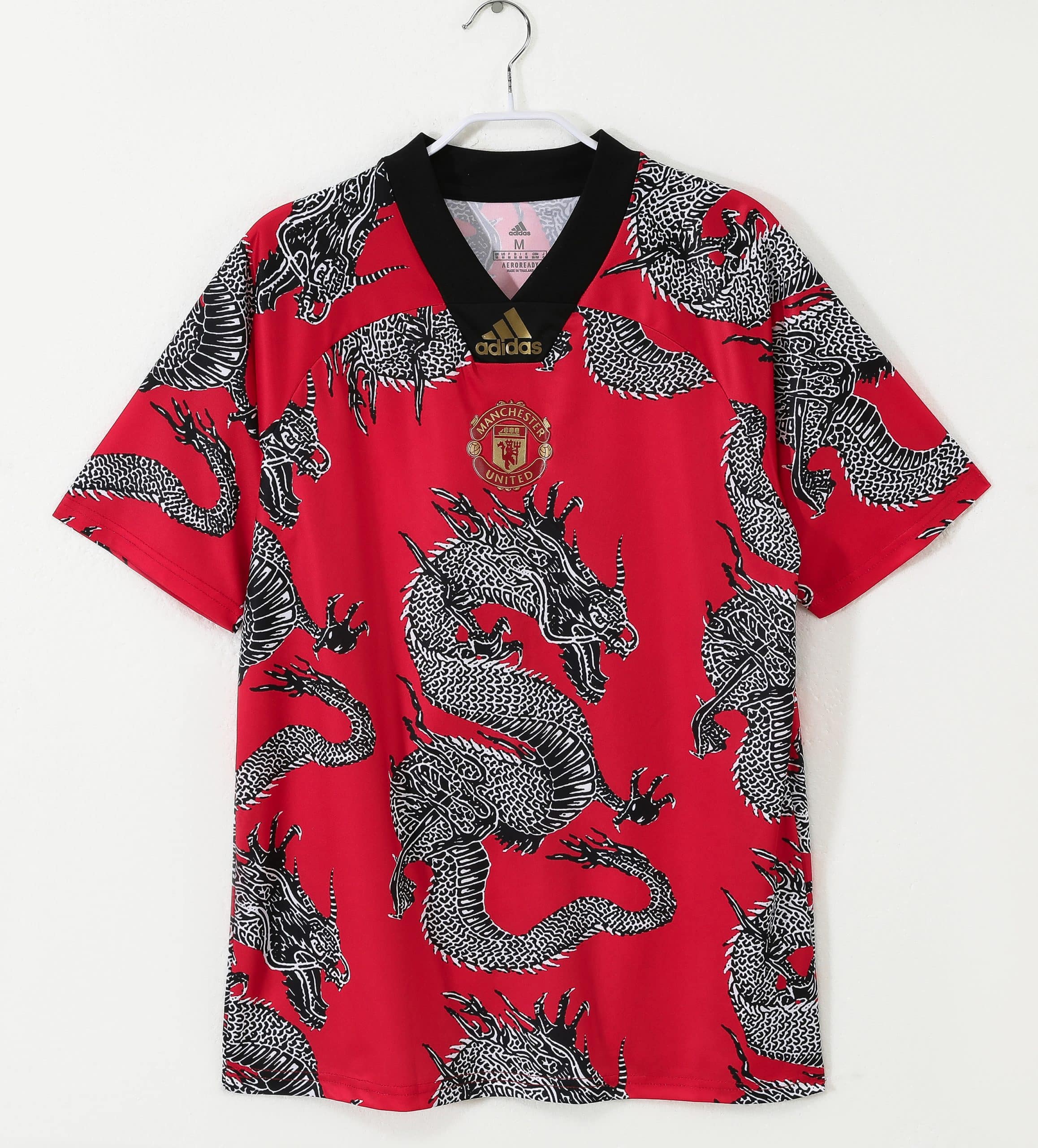 19-20 Manchester United New Year Chinese Loong Special Edition Retro Jersey/19-20赛季曼联新春中国龙特别版
