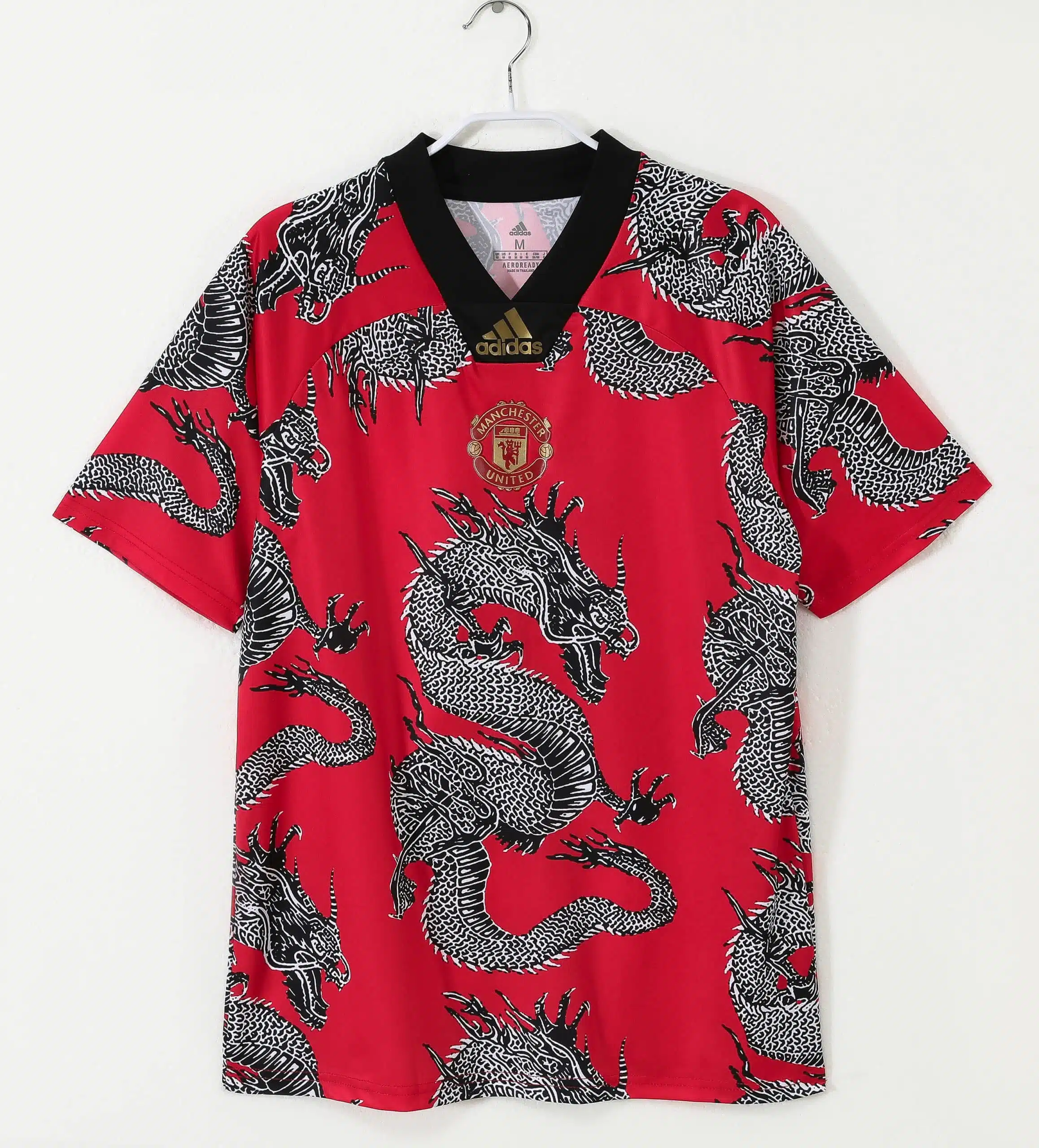 19-20 Manchester United New Year Chinese Loong Special Edition Retro Jersey/19-20赛季曼联新春中国龙特别版