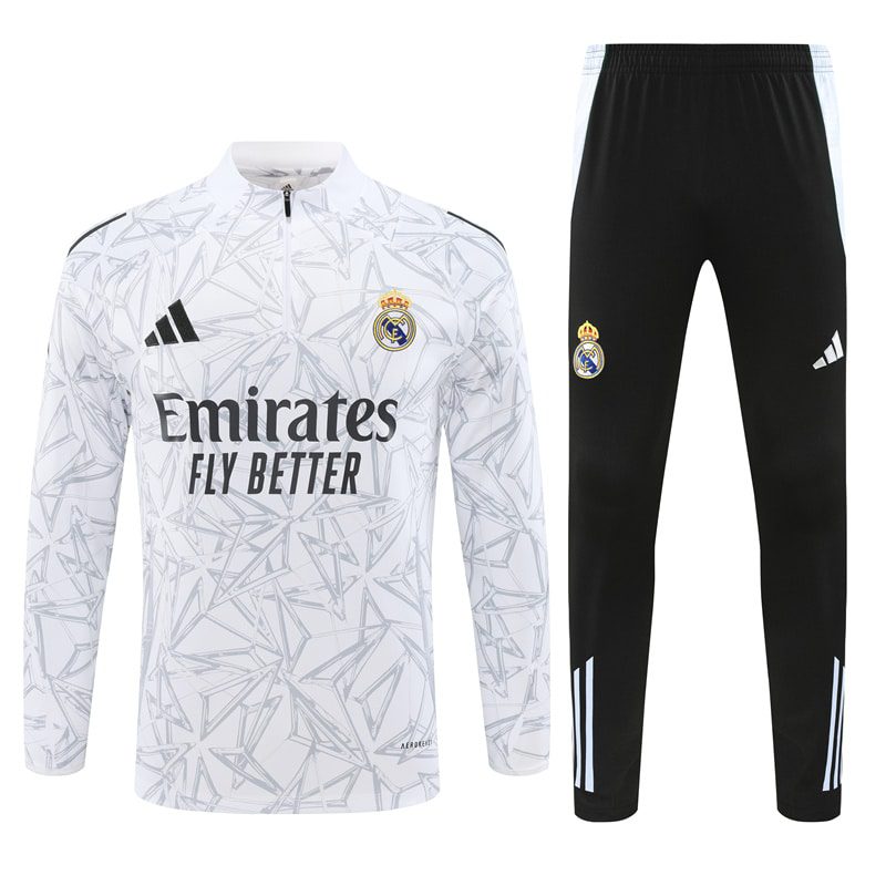 24-25 Real Madrid Blue Training Suit/ 24-25 皇马蓝色半拉训练服