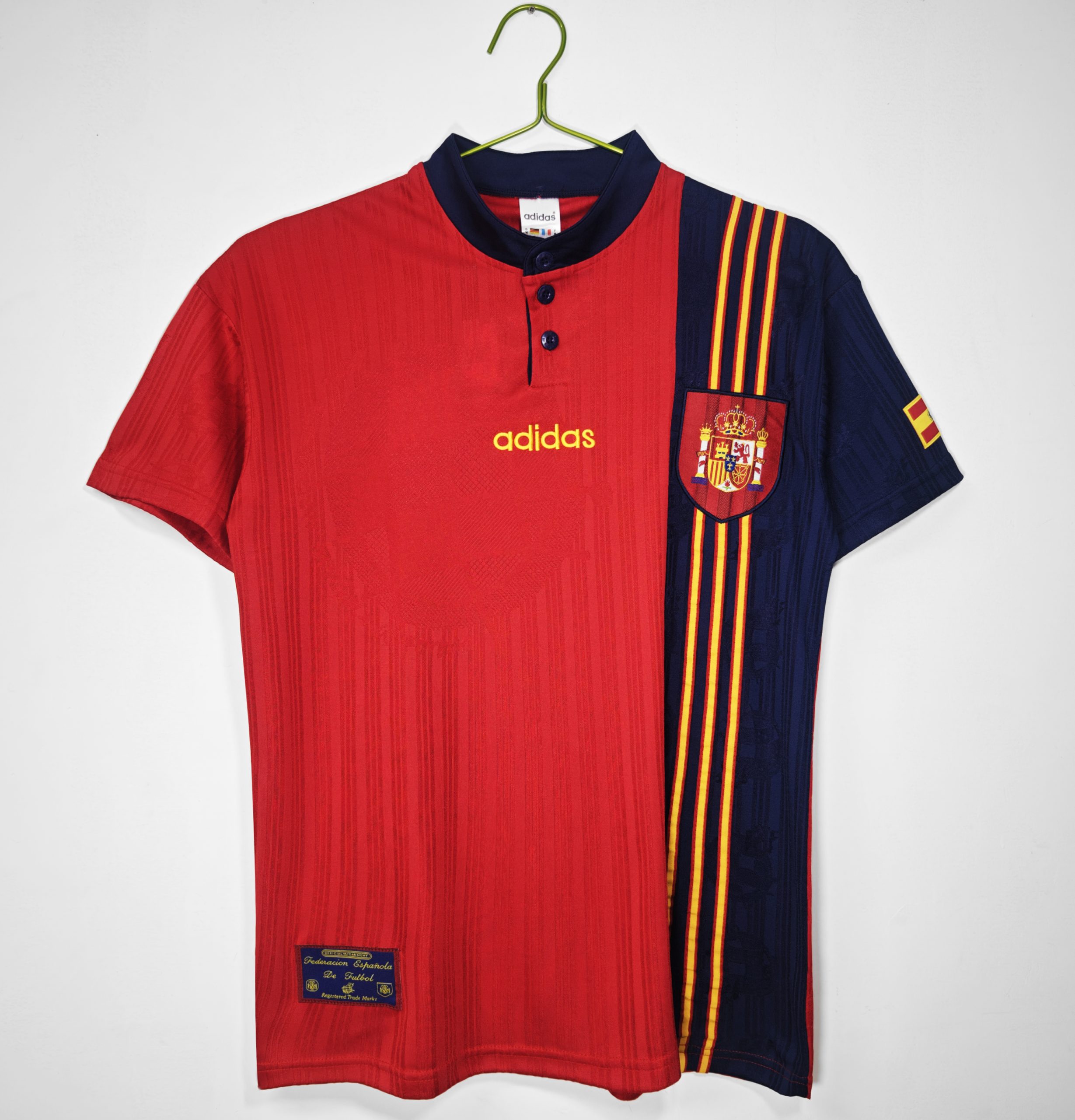 1996 Spain Home Retro Jersey/1996 西班牙主场
