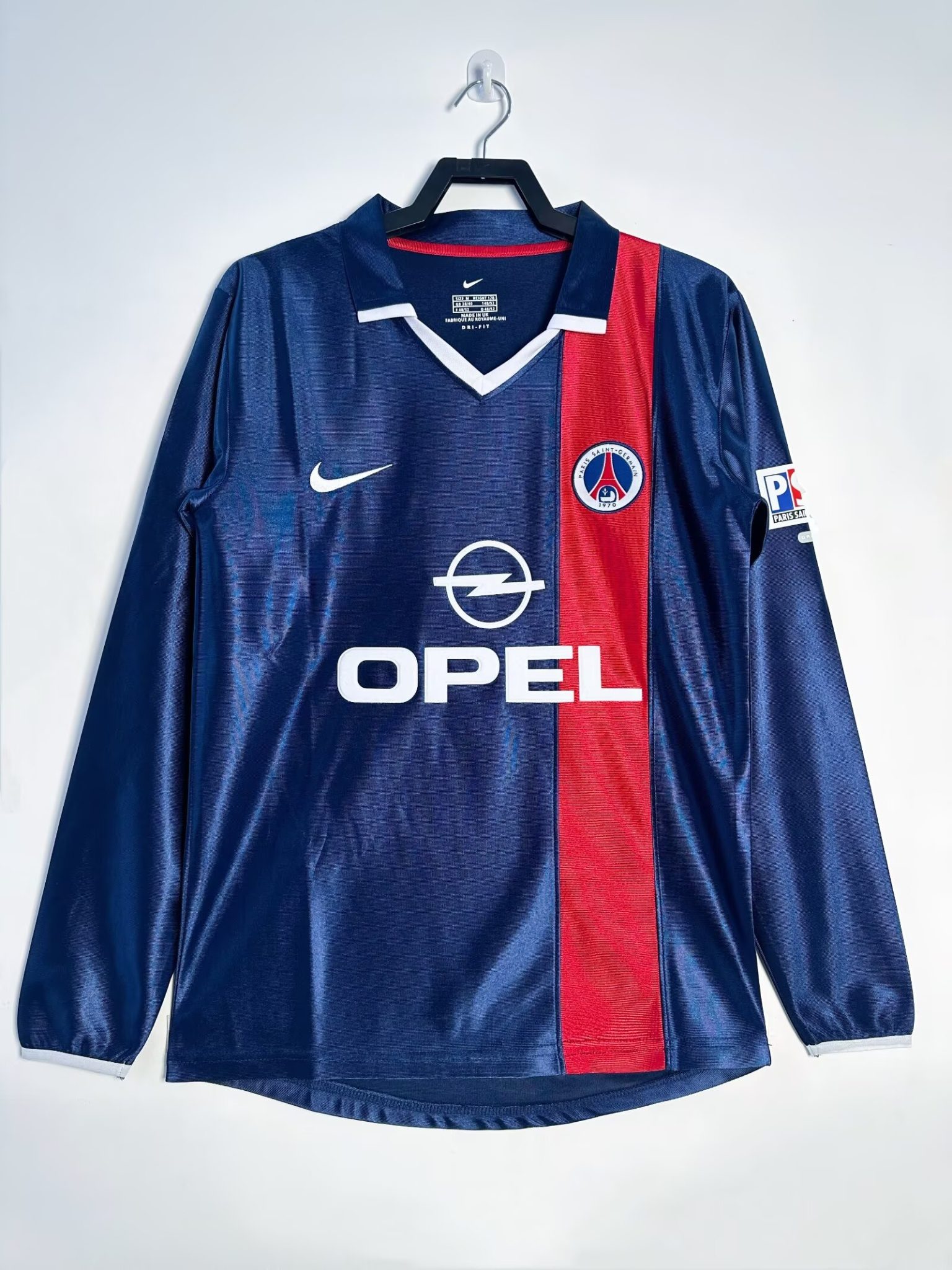 01-02 PSG Home Retro Long Sleeve Jersey