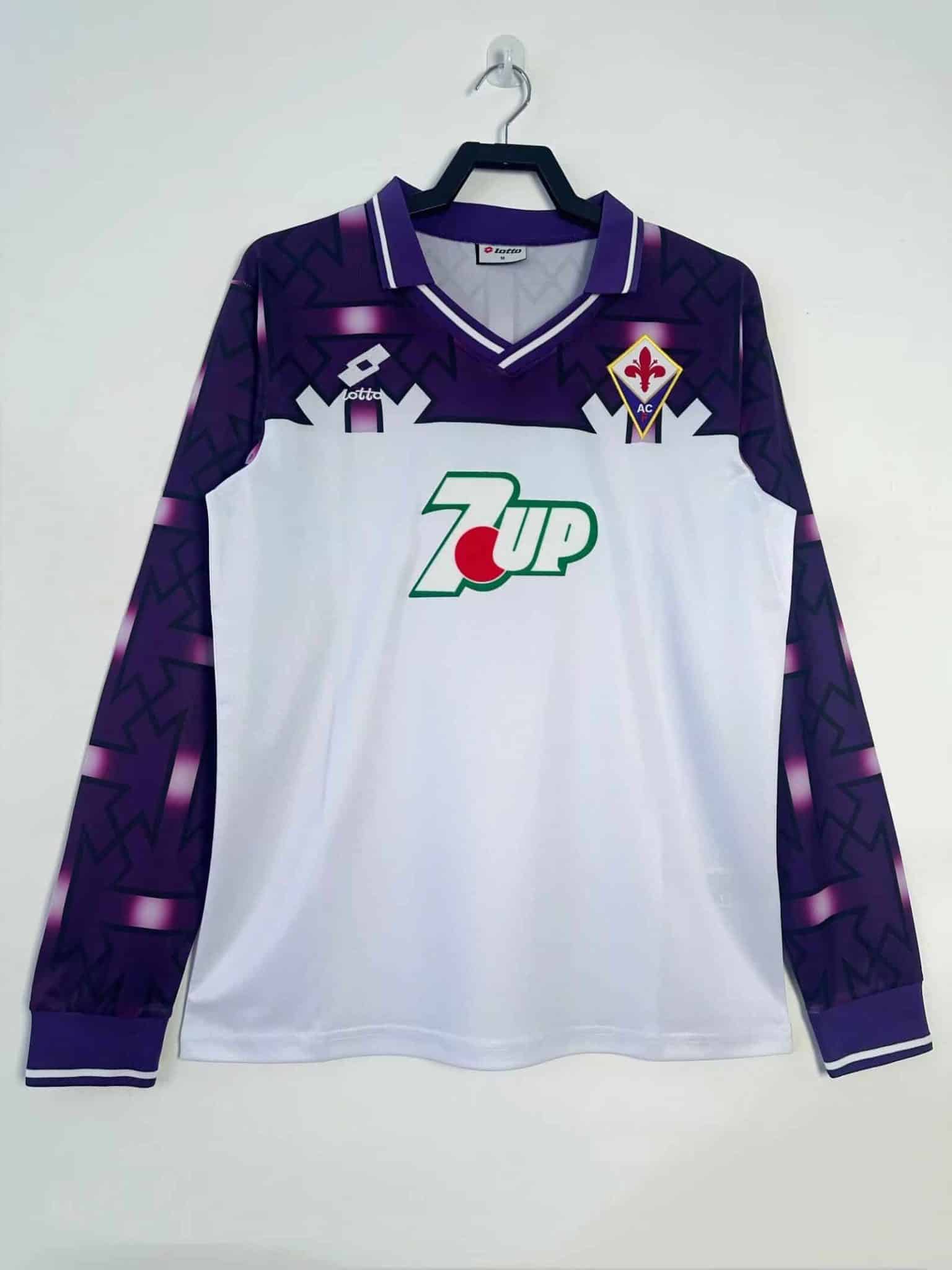92-93 Fiorentina Away Long Sleeve Retro Jersey