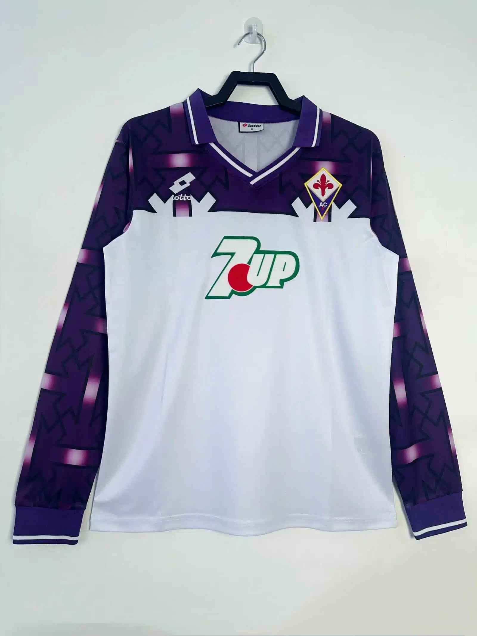 92-93 Fiorentina Away Long Sleeve Retro Jersey/92-93佛罗伦萨客场长袖