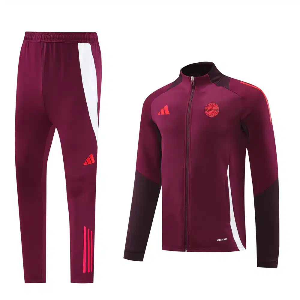 24-25 Bayern Munich Red Jacket Tracksuit/ 24-25拜仁夹克训练服