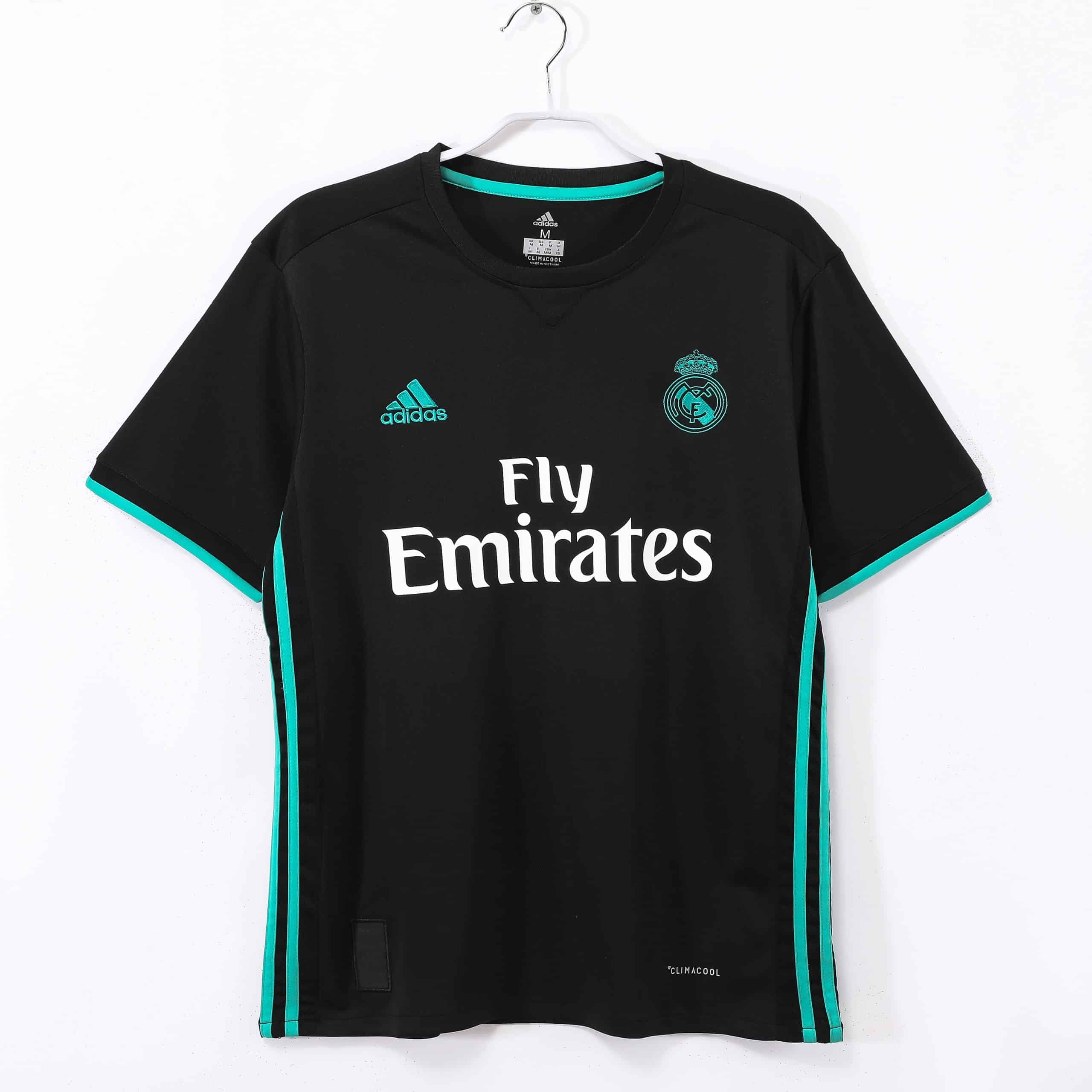 17-18 Real Madrid Away Black Retro Jersey