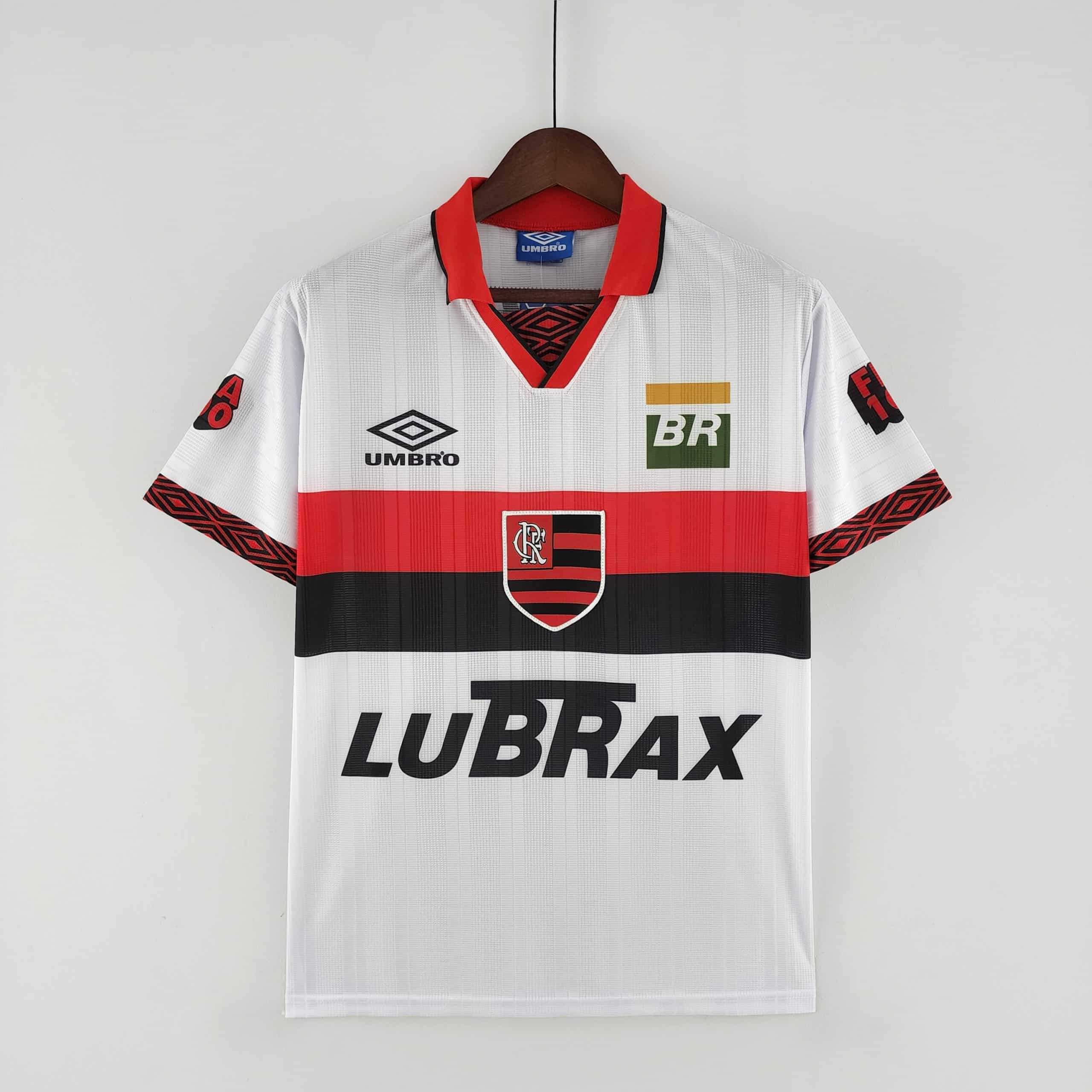 95-96 Flamengo Away White Retro Jersey
