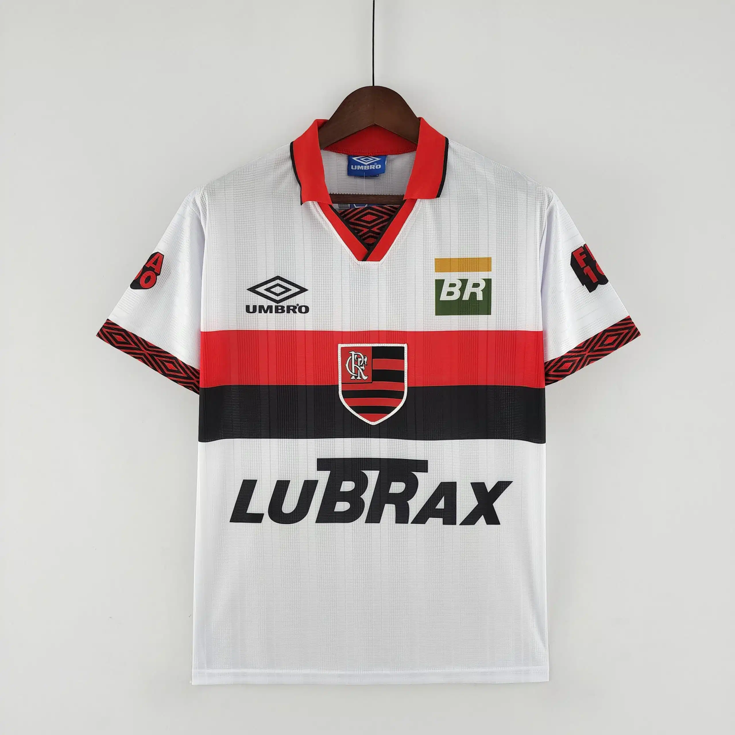 95-96 Flamengo Away White Retro Jersey/95-96弗拉门戈客场