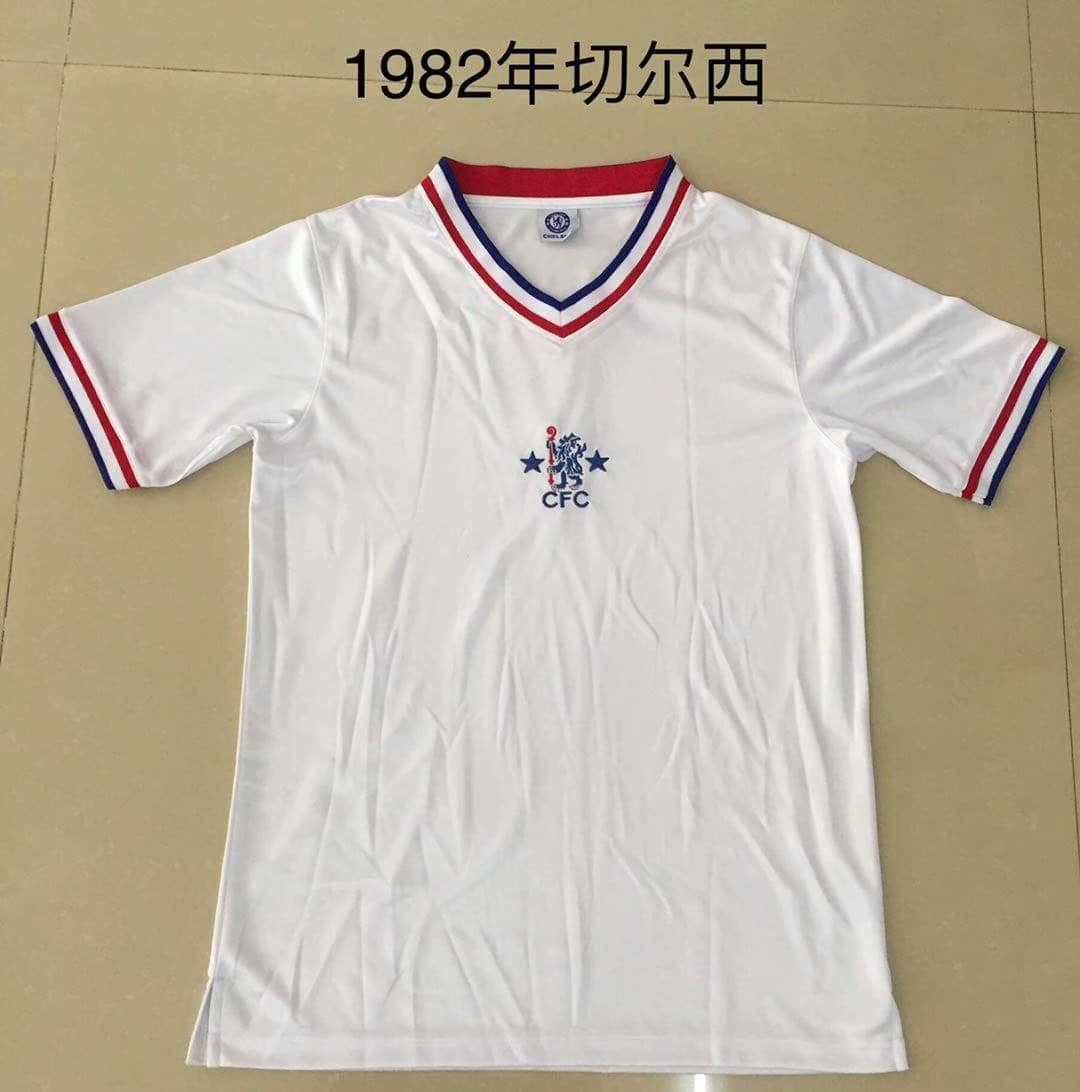 1982 Chelsea White Retro Jersey