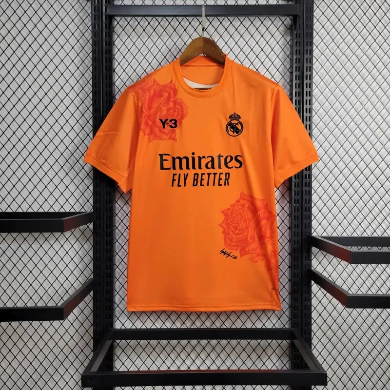 24-25 Real Madrid Y3 Orange Fans Jersey/24-25 皇马橙色Y3球迷版